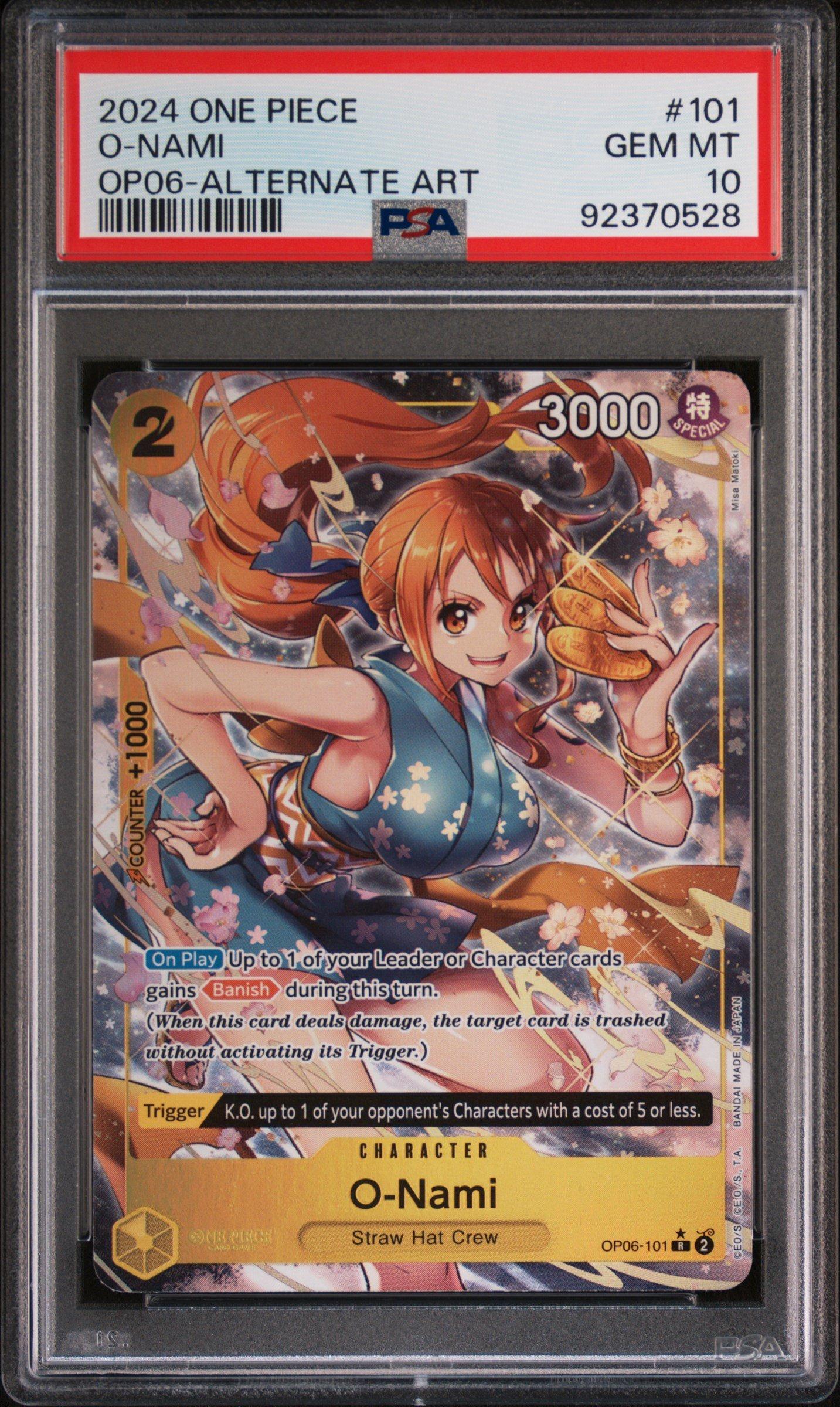 2024 One Piece Op06-wings Of The Captain 101 O-nami Alternate Art