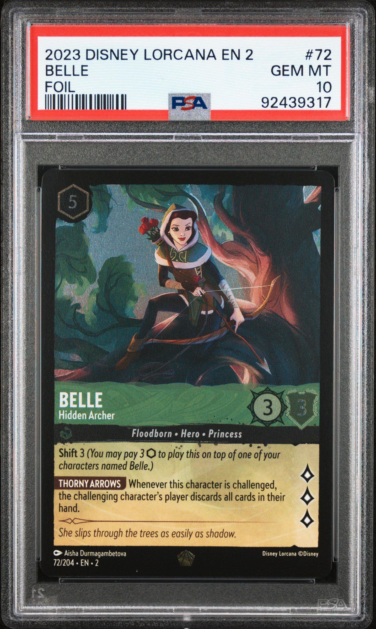 【PSA10】ベル　ロルカナ ディズニー ロルカナ ベル エンチャンテッド PSA10 LORCANA