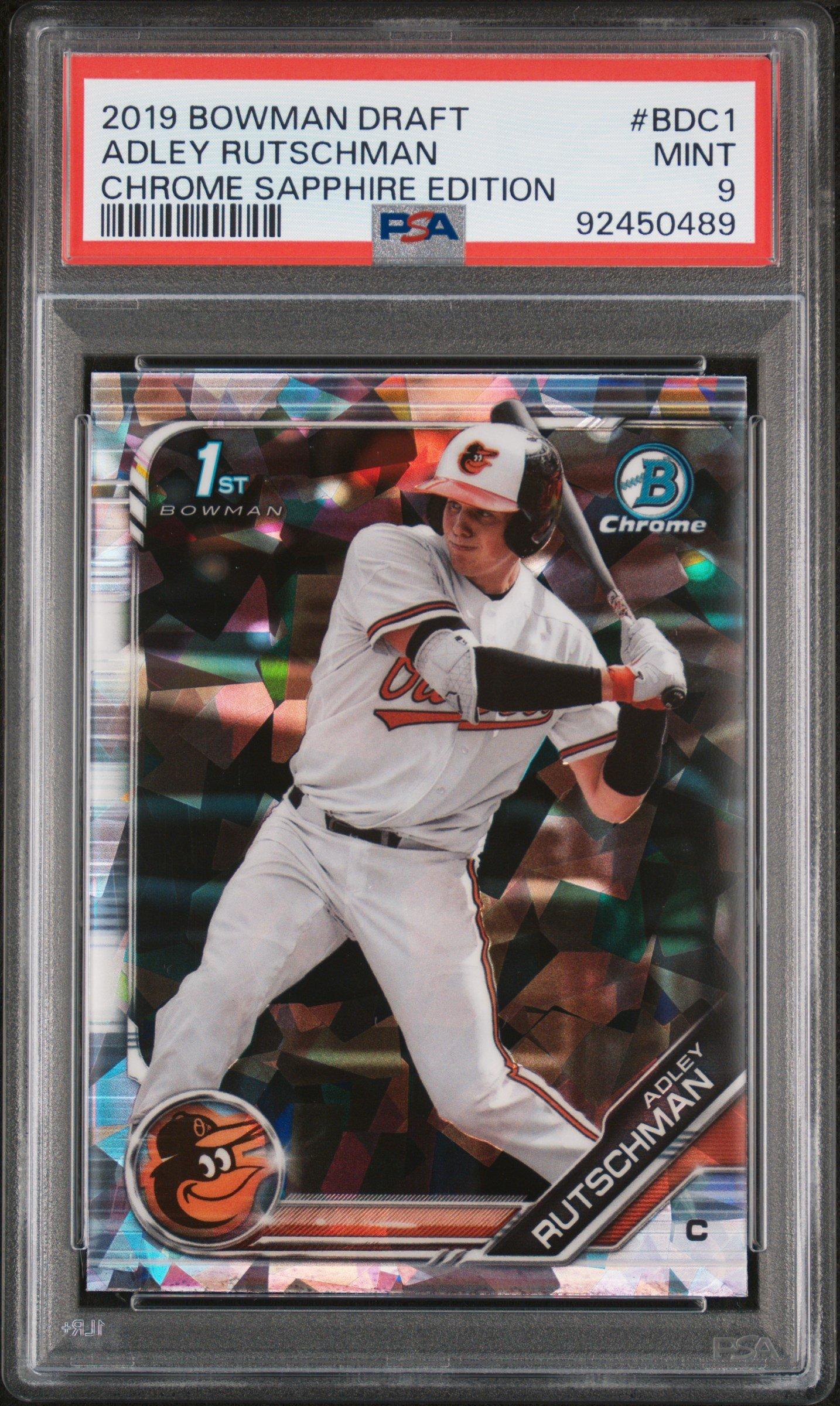2019 Bowman Draft Chrome Sapphire Edition Bdc1 Adley Rutschman PSA