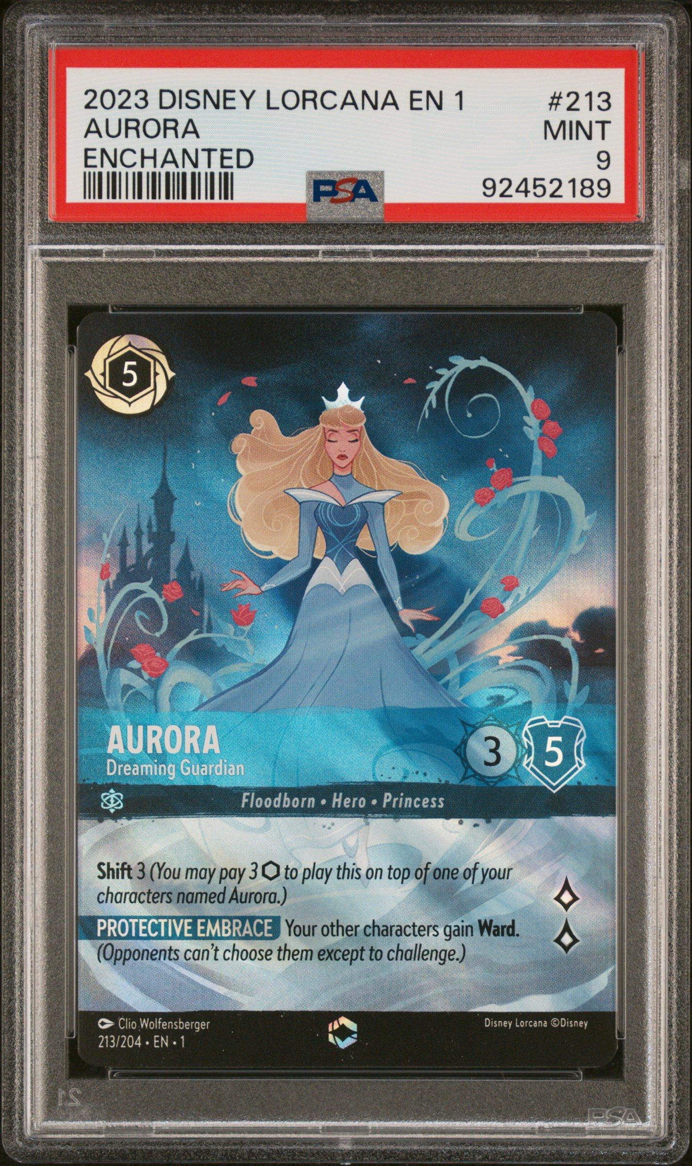 disney lorcana first chapter enchanted cards Mickey Mouse The #208 PSA 9 Also included is a booster pack with 12 additional game cards Disney Lorcana - The First