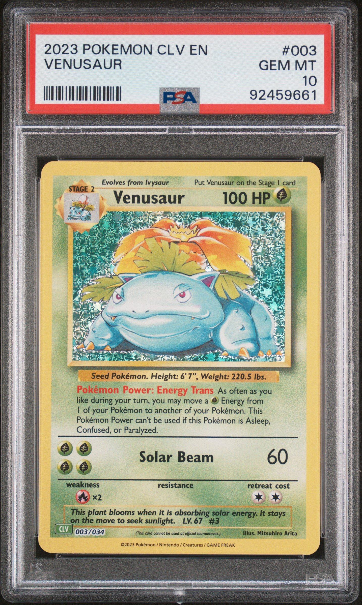 2023 Pokemon Clv-trading Card Game Classic Venusaur & Lugia Ex