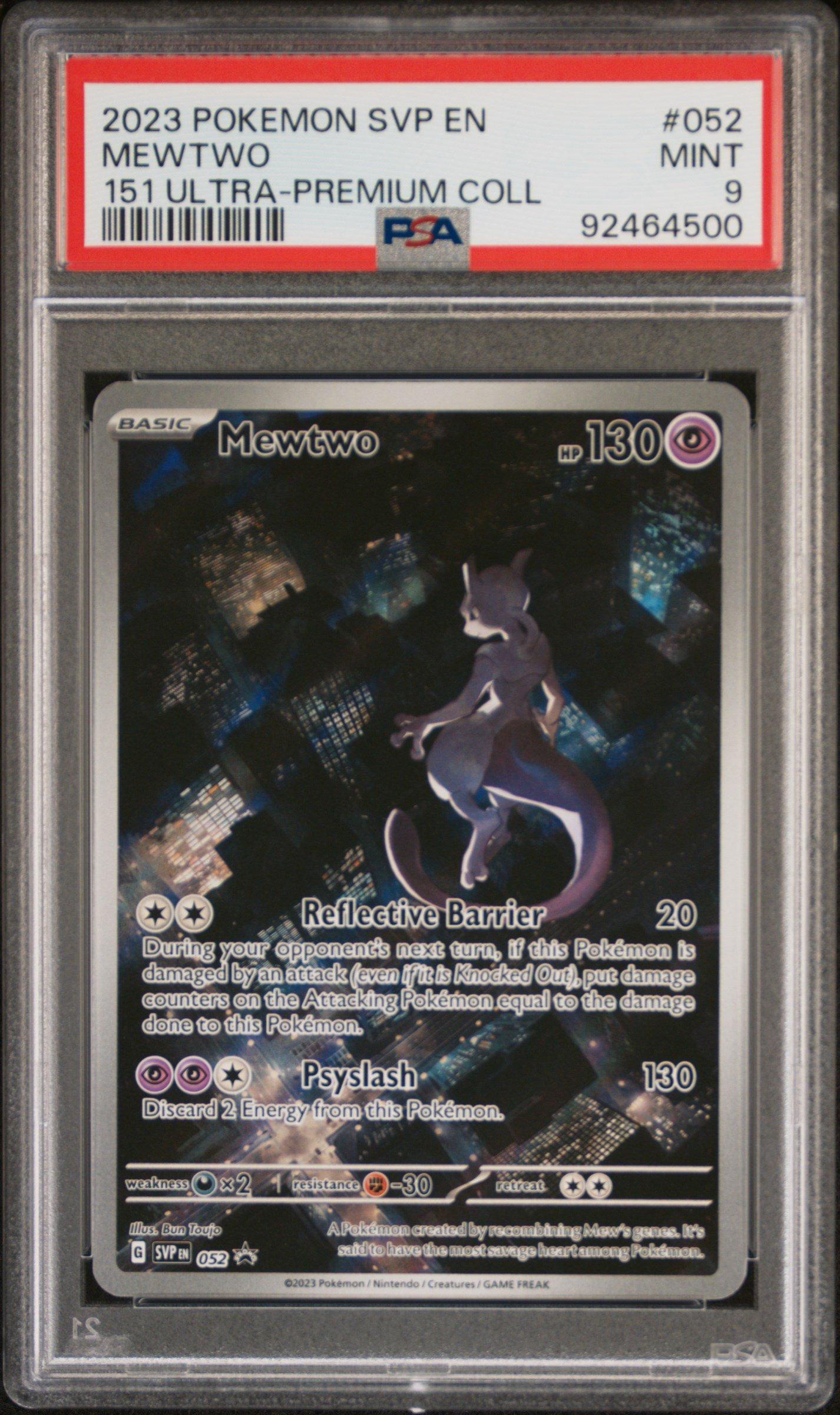 2023 Pokemon Svp En-sv Black Star Promo 052 Mewtwo 151 Ultra
