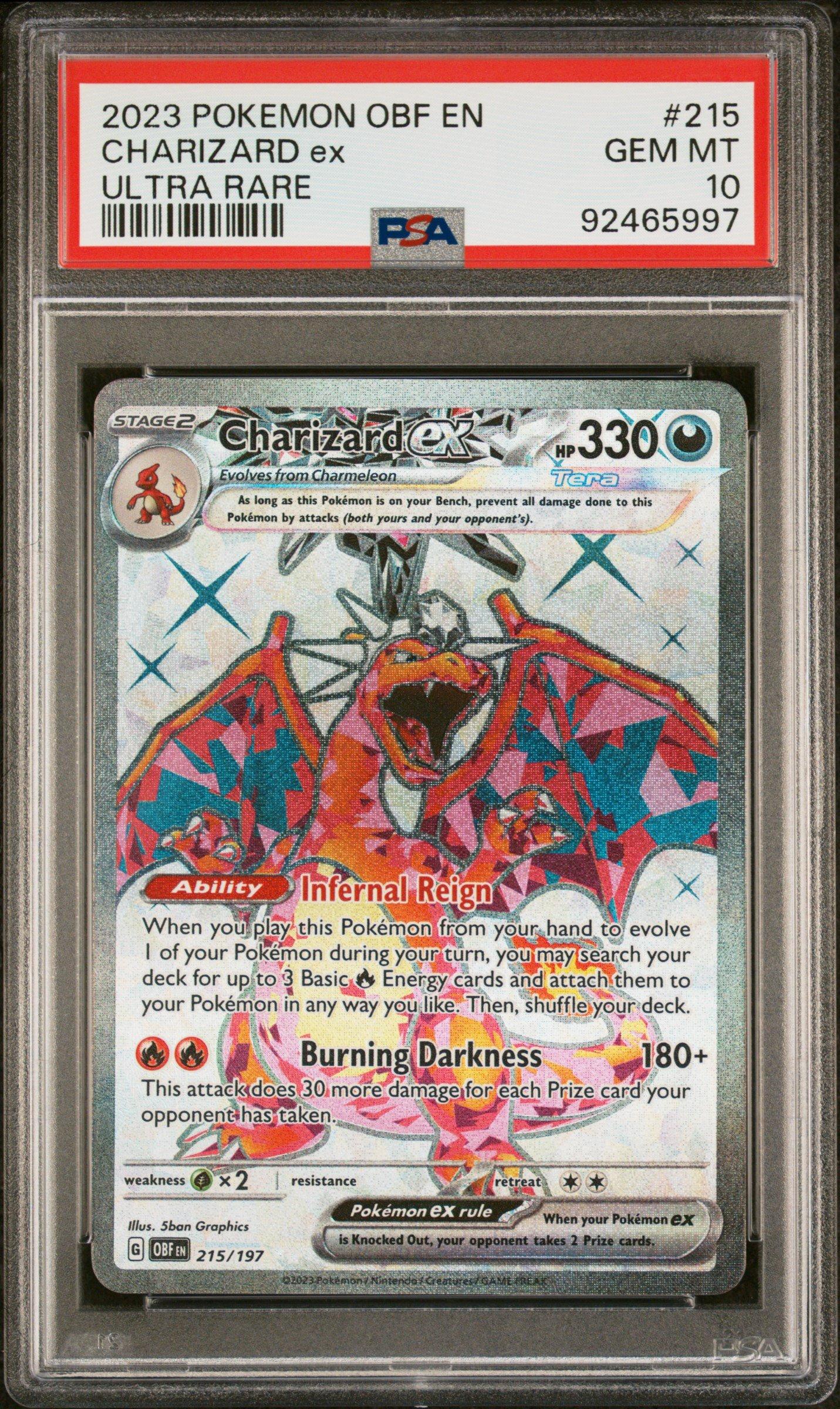 2023 Pokemon Obf En-obsidian Flames 215 Charizard Ex Ultra Rare