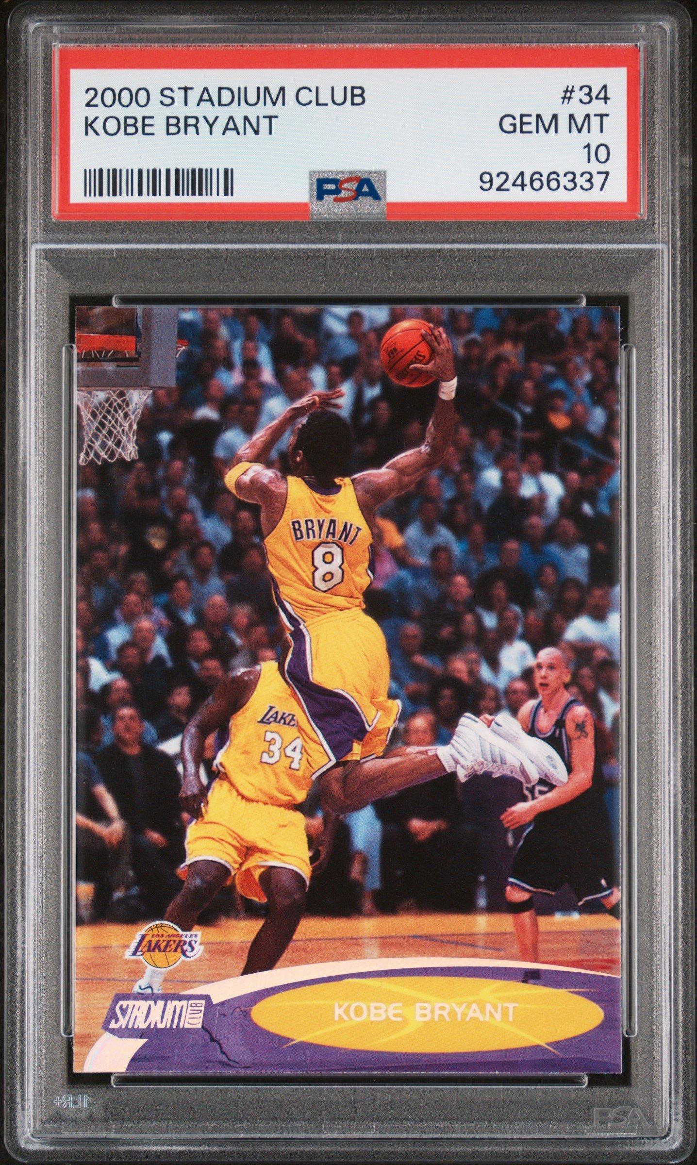 2000 Stadium Club 34 Kobe Bryant PSA 10 Graded Card | GameStop