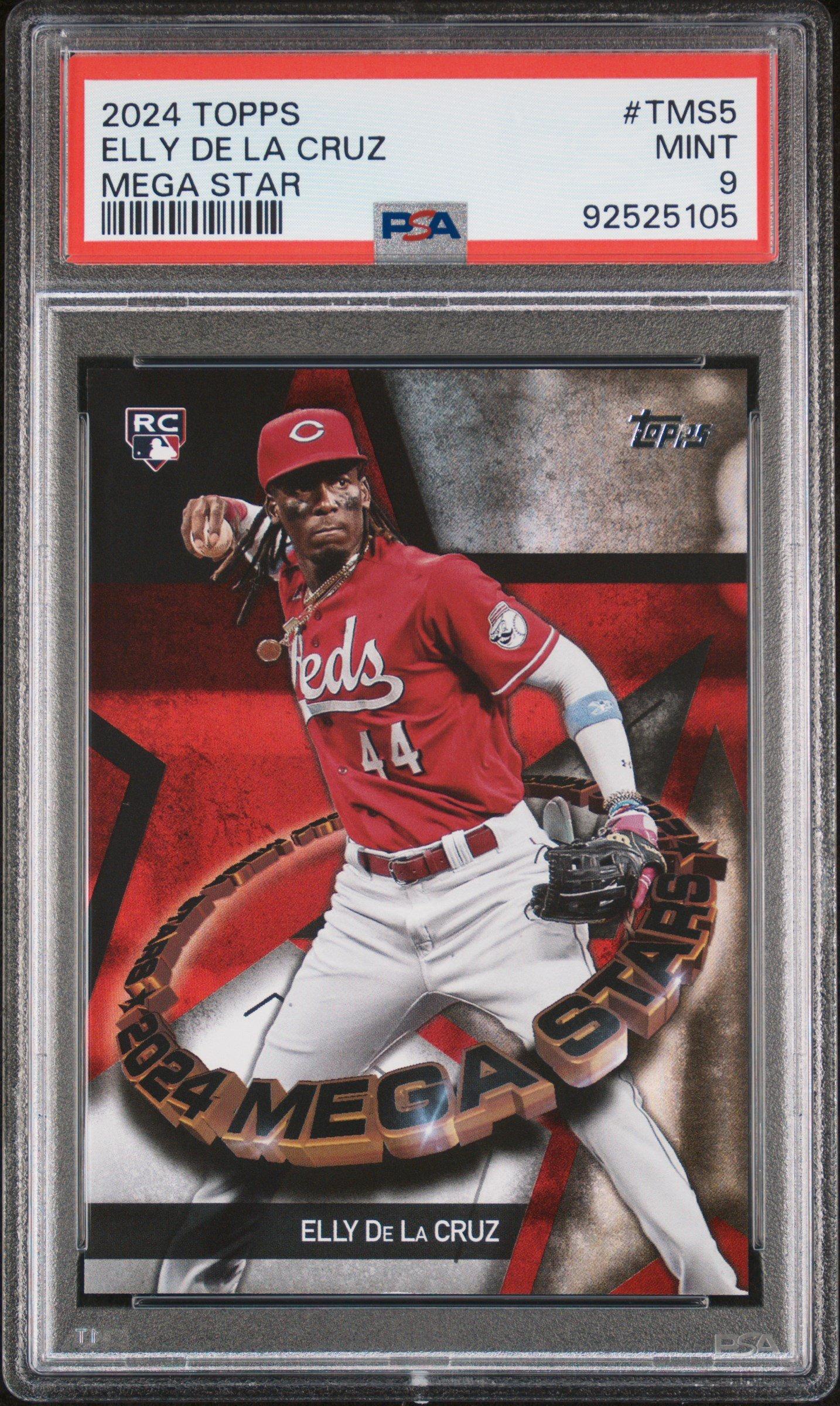 2024 Topps Mega Star Tms5 Elly De La Cruz PSA 9 Graded Card | GameStop