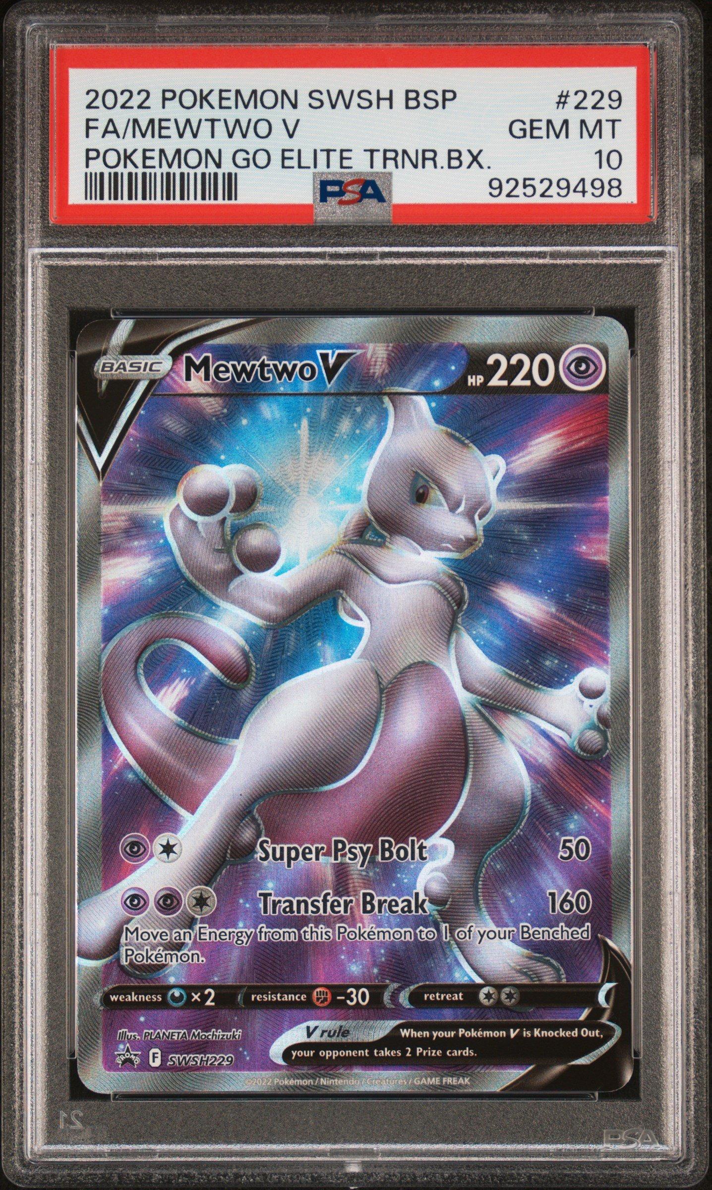 ミュウツー V PSA 10 2022 Pokémon GO 2022 Pokemon Swsh Black Star Promo 229 Full Art/mewtwo V Pokemon