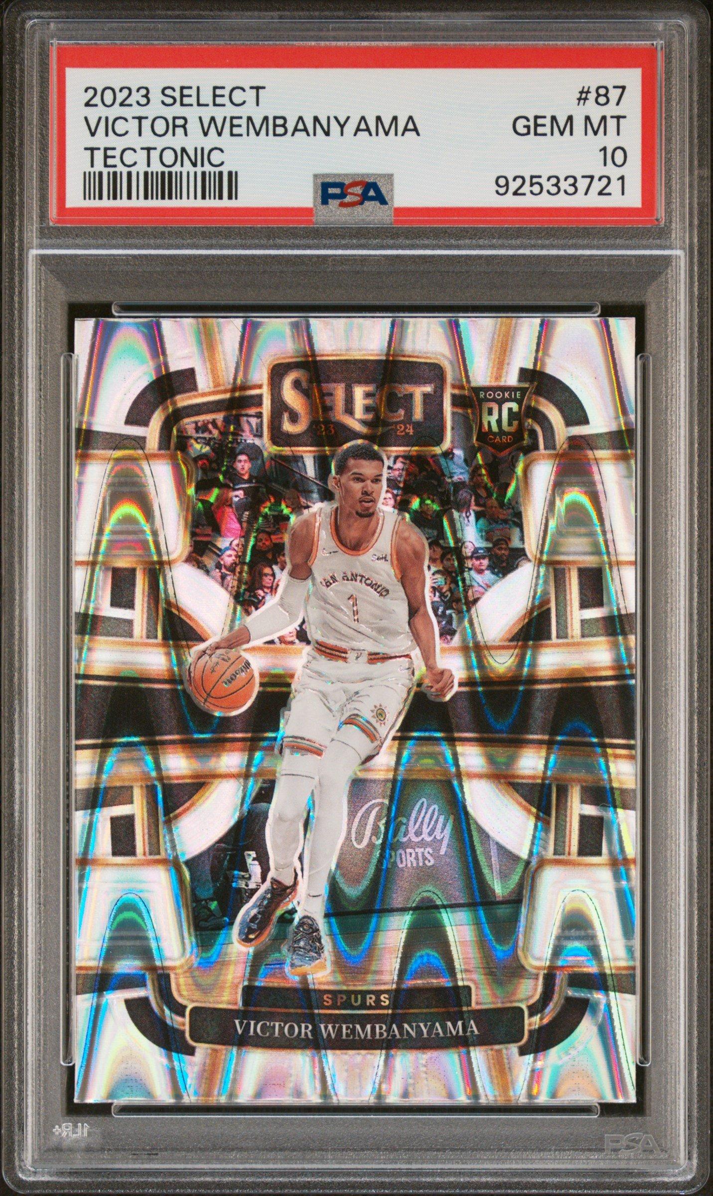 2023 Panini Select Victor Wembanyama Tectonic PSA 10