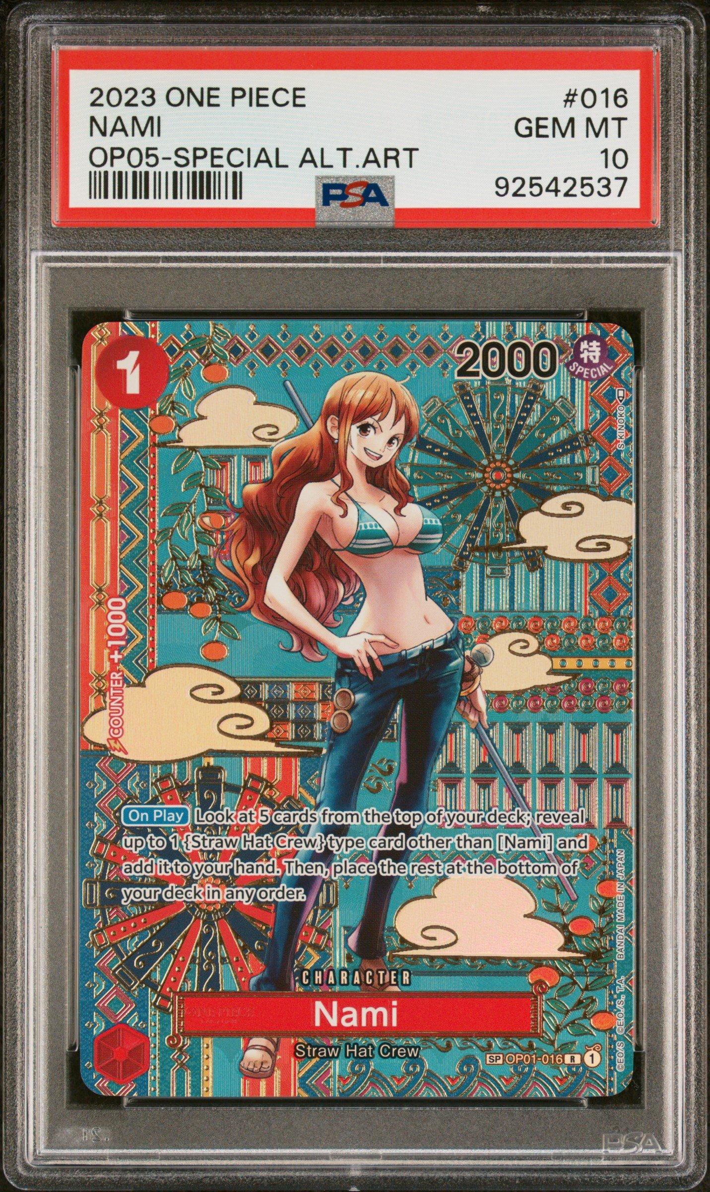 ワンピース カードゲーム 2023 ONE PIECE NAMI OP05 SPECIAL ALT.ART 2023 One Piece Op05-awakening Of The New Era 016 Nami Special