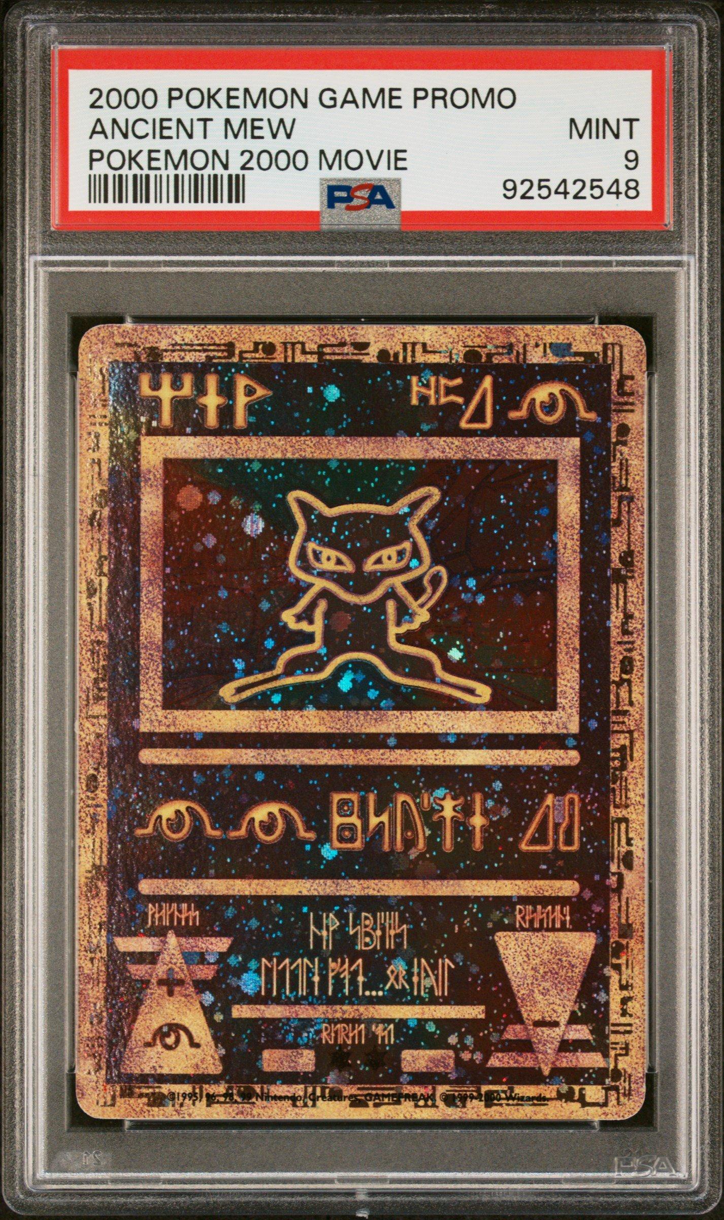 2000 Pokemon Game Movie Ancient Mew Pokemon 2000 Movie PSA 9