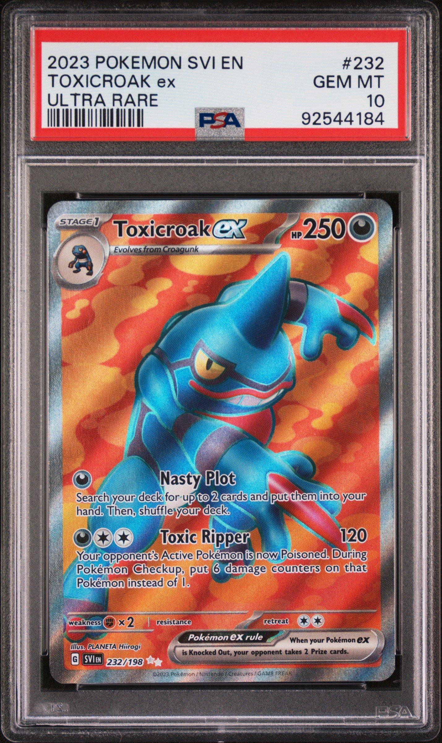 2023 Pokemon Svi En-scarlet & Violet 232 Toxicroak Ex Ultra Rare