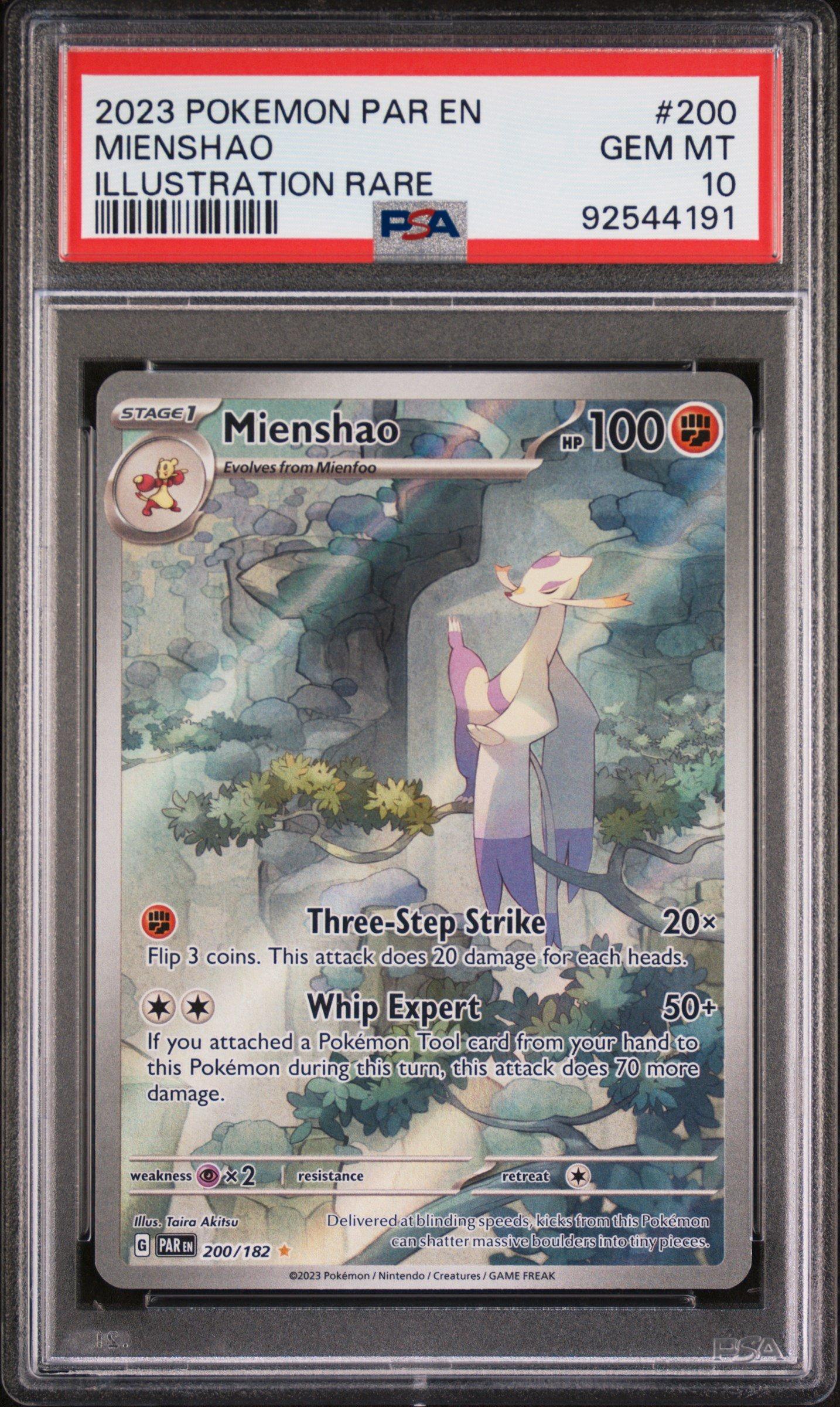 2023 Pokemon Par En-paradox Rift 200 Mienshao Illustration Rare PSA 10  Graded Card | GameStop