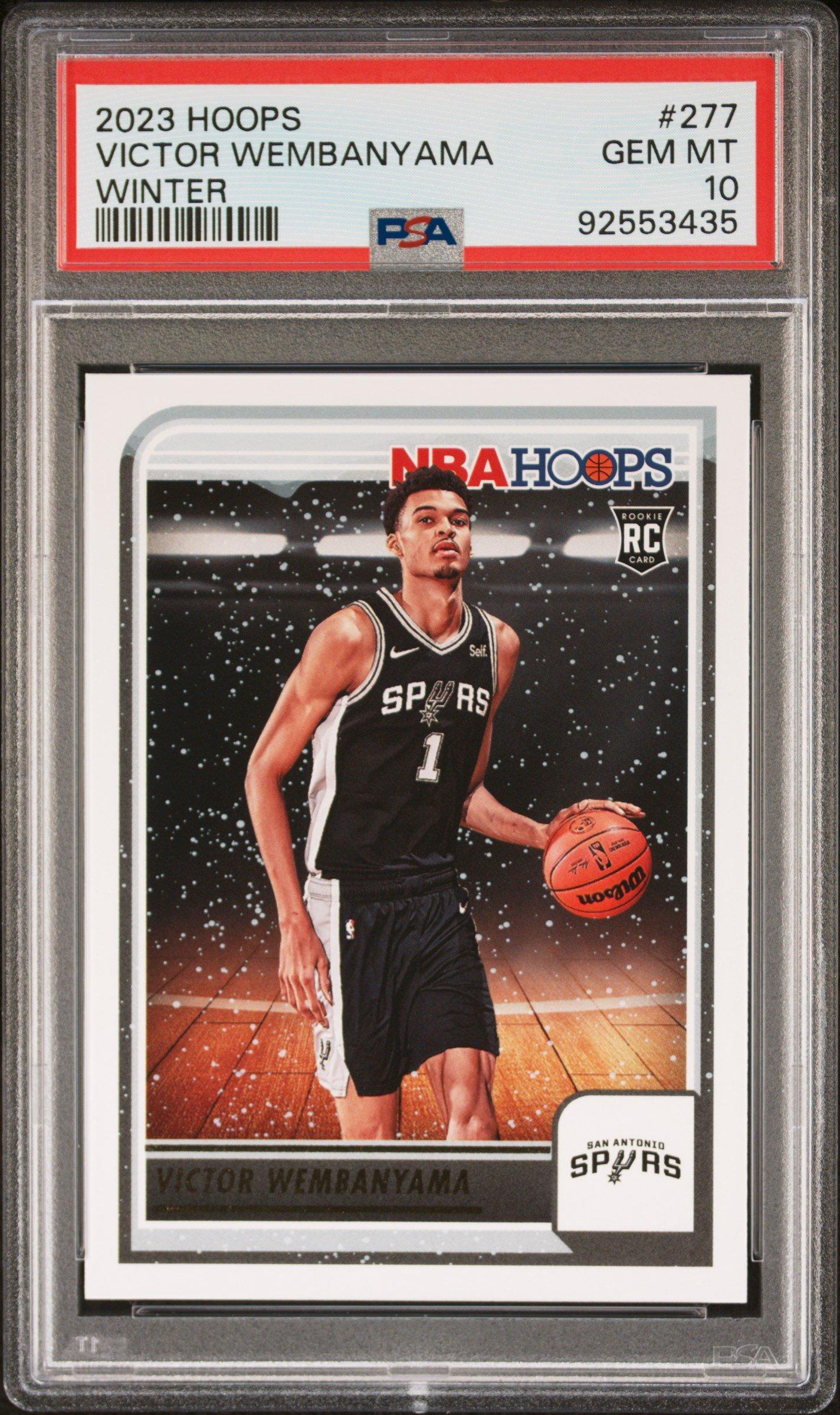 2023 Panini Nba Hoops 277 Victor Wembanyama Winter PSA 10 Graded