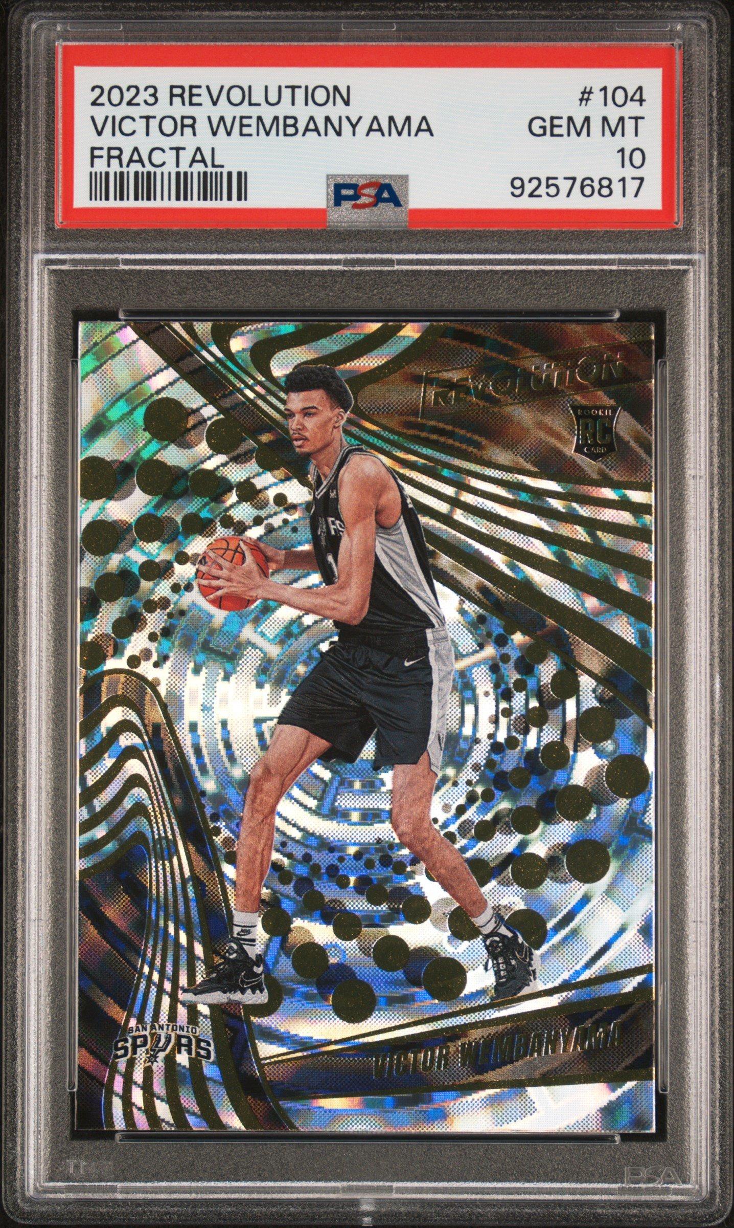 2023 Panini Revolution 104 Victor Wembanyama Fractal PSA 10