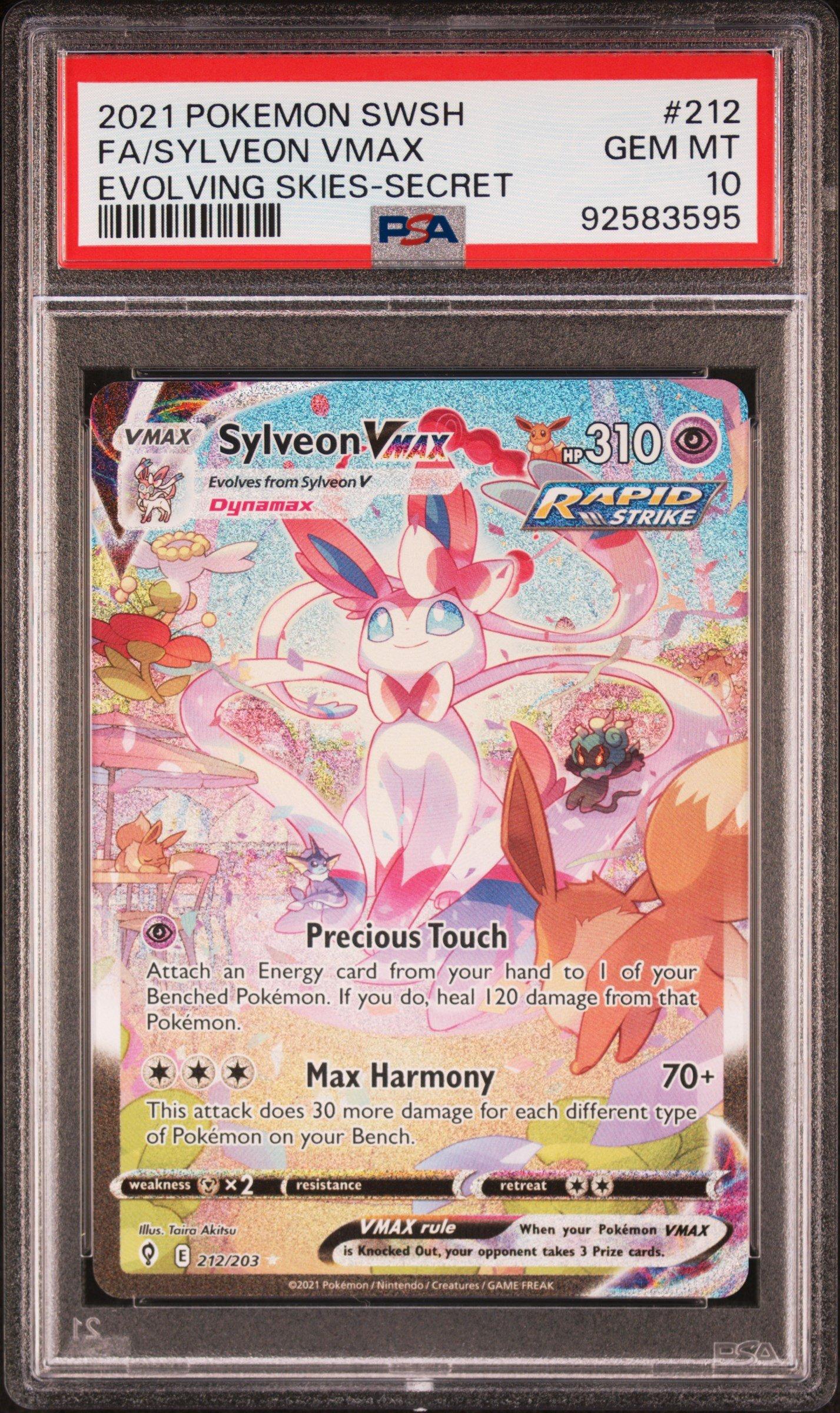 PSA Gem Mint 10 Sylveon popular VMAX