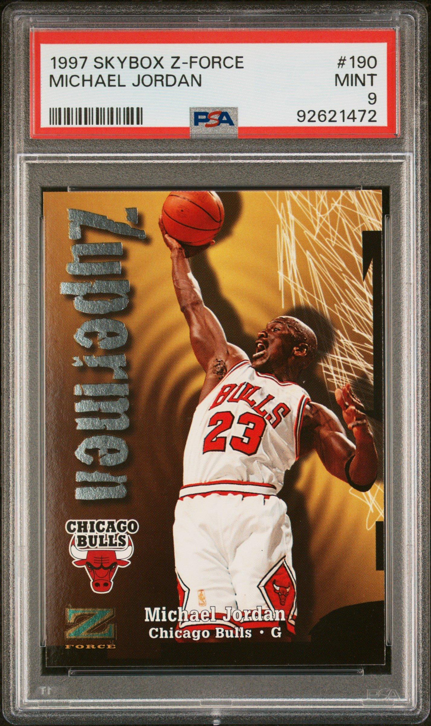 1997 Skybox Z-force 190 Michael Jordan PSA 9 Graded Card | GameStop