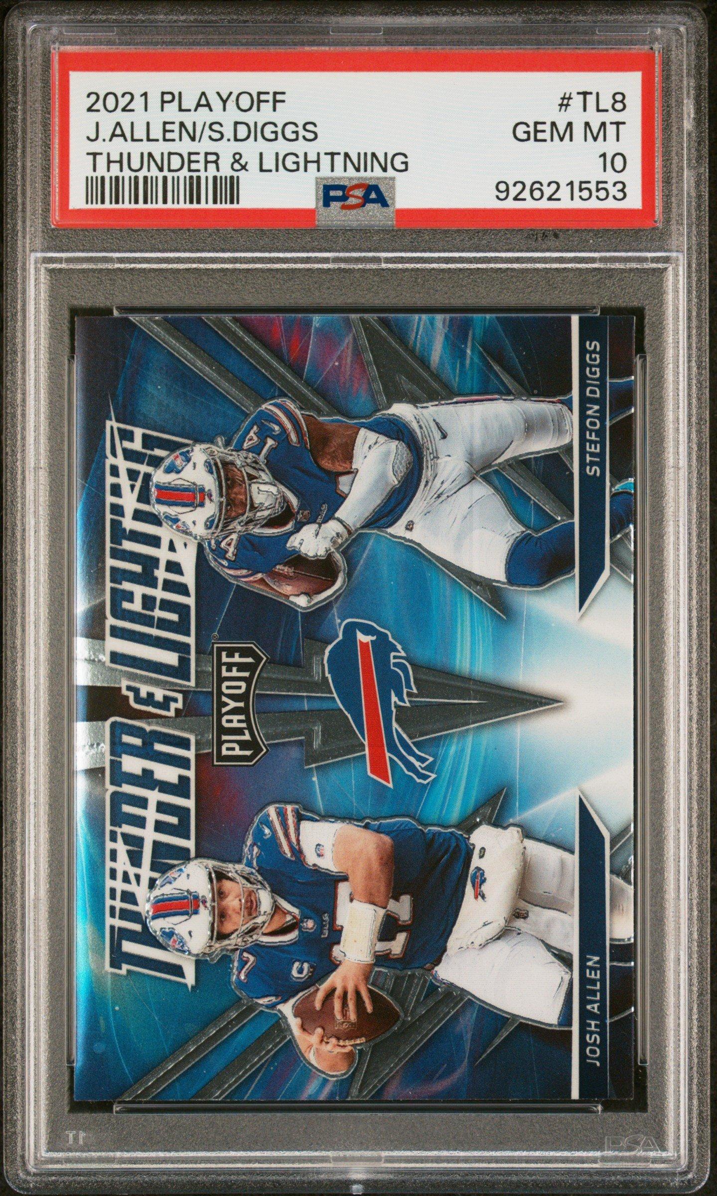 2021 Panini Playoff Thunder & Lightning Tl8 Stefon Diggs/josh