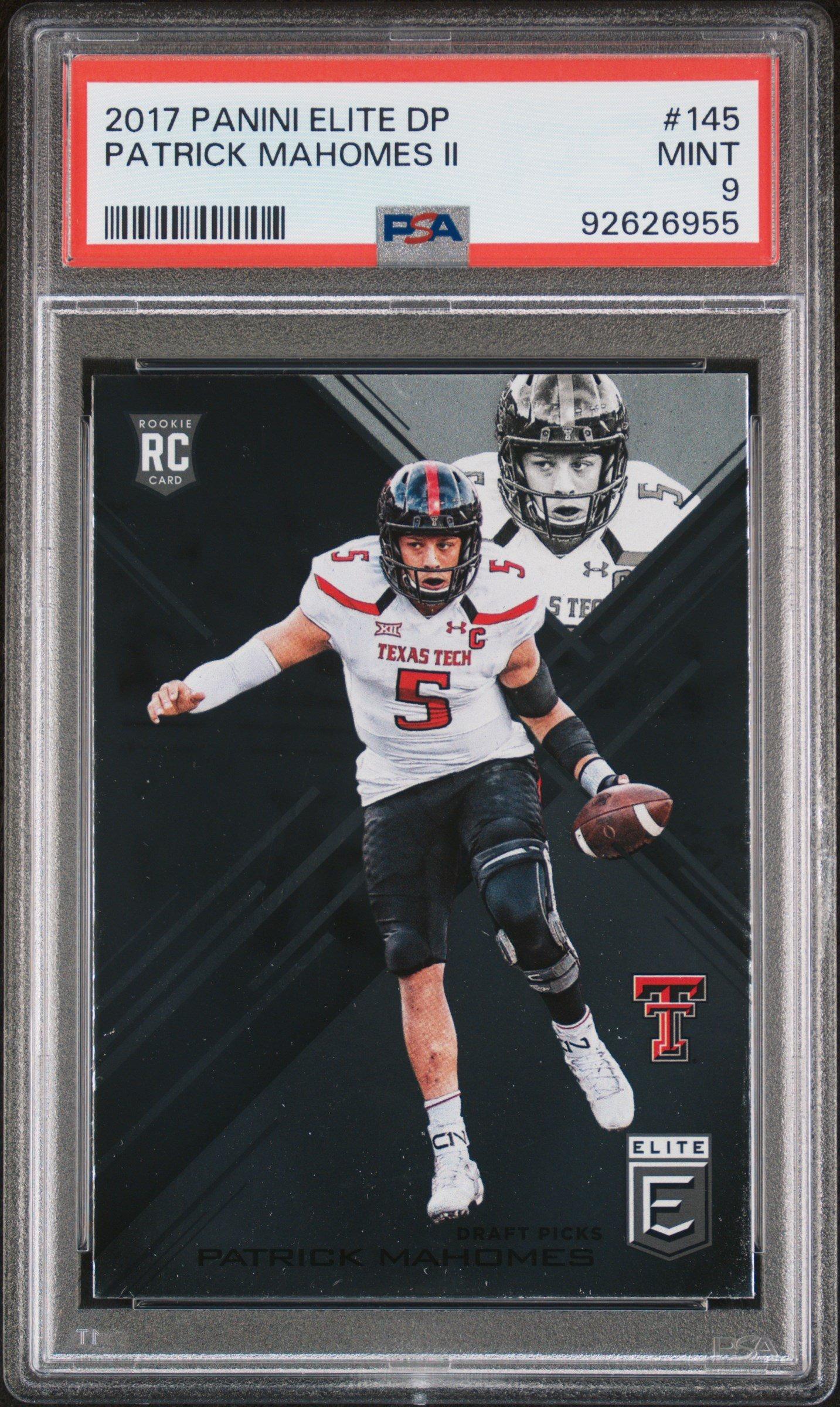 2017 Panini Elite Draft Picks 145 Patrick Mahomes Ii PSA 9