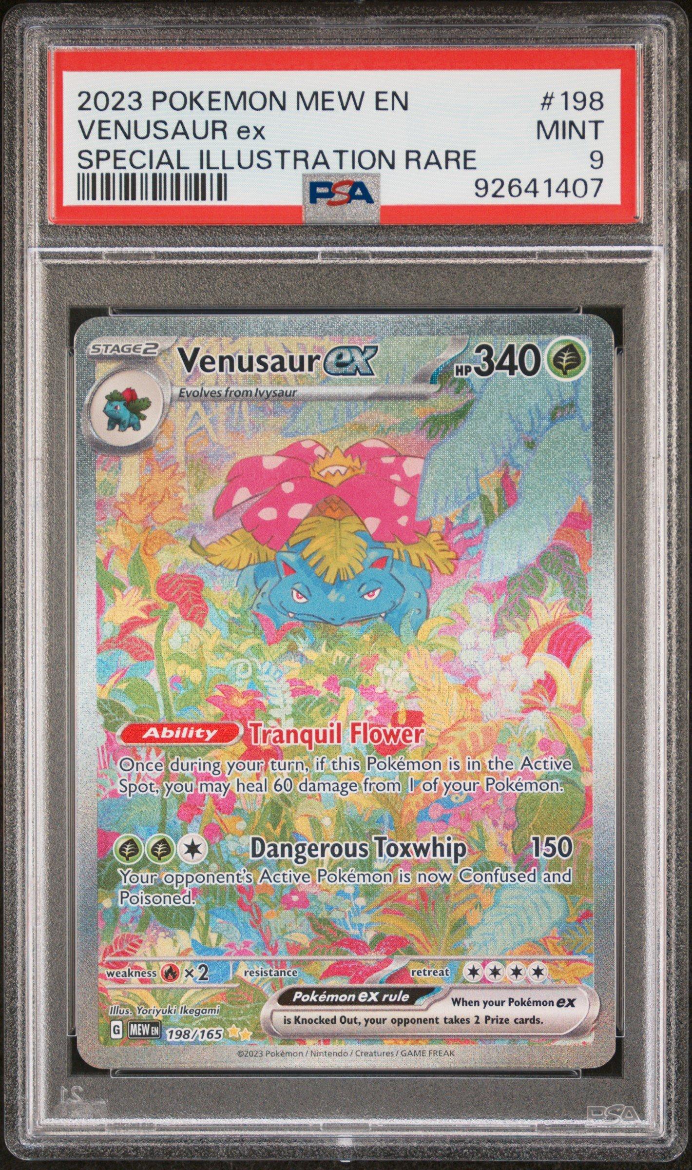 2023 Pokemon Mew En-151 198 Venusaur Ex Special Illustration Rare