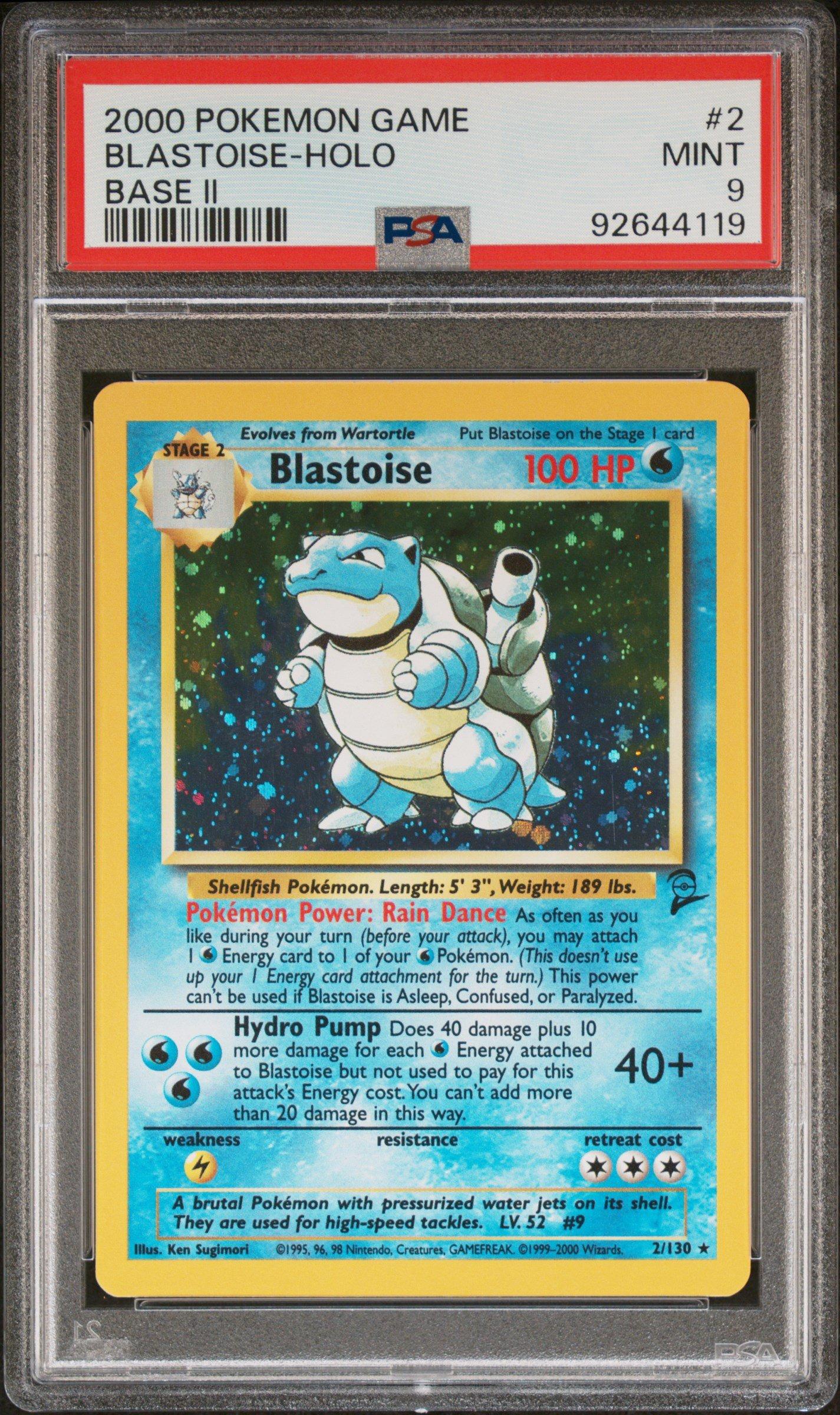 2000 Pokemon Game Base Ii 2 Blastoise-holo PSA 9 | GameStop