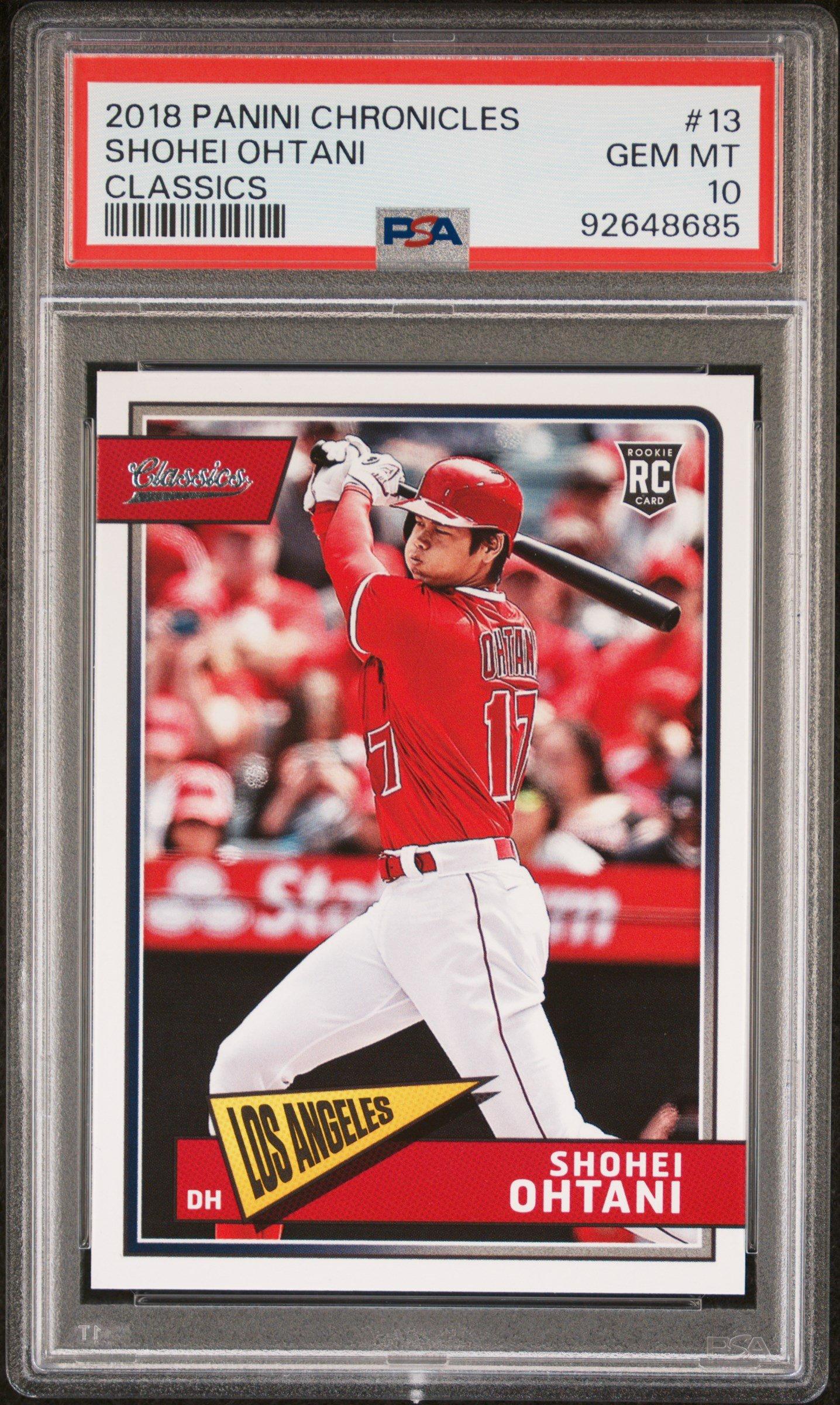 2018 Panini Chronicles Classics 13 Shohei Ohtani PSA 10