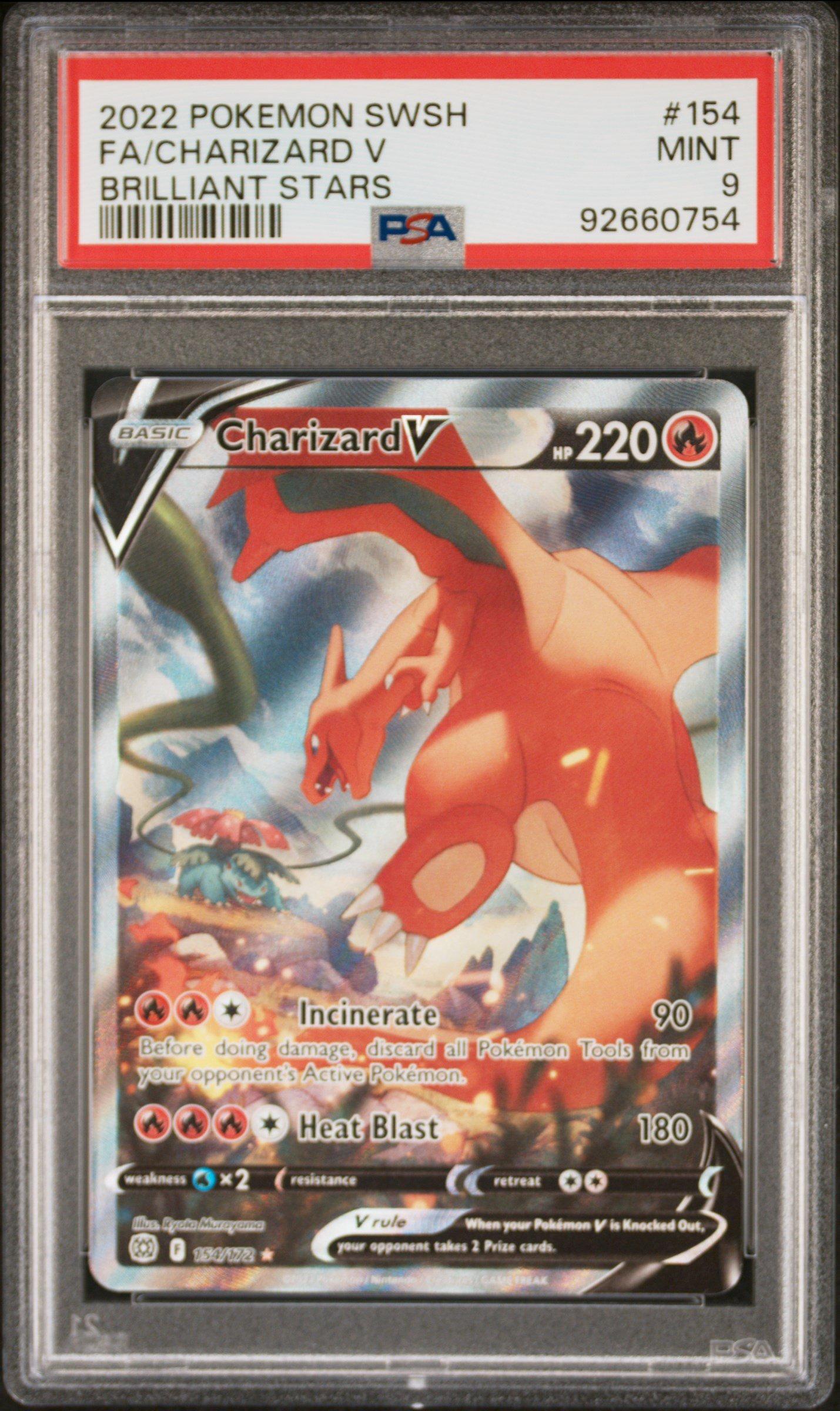 2022 Pokemon Sword & Shield Brilliant Stars 154 Full Art/charizard