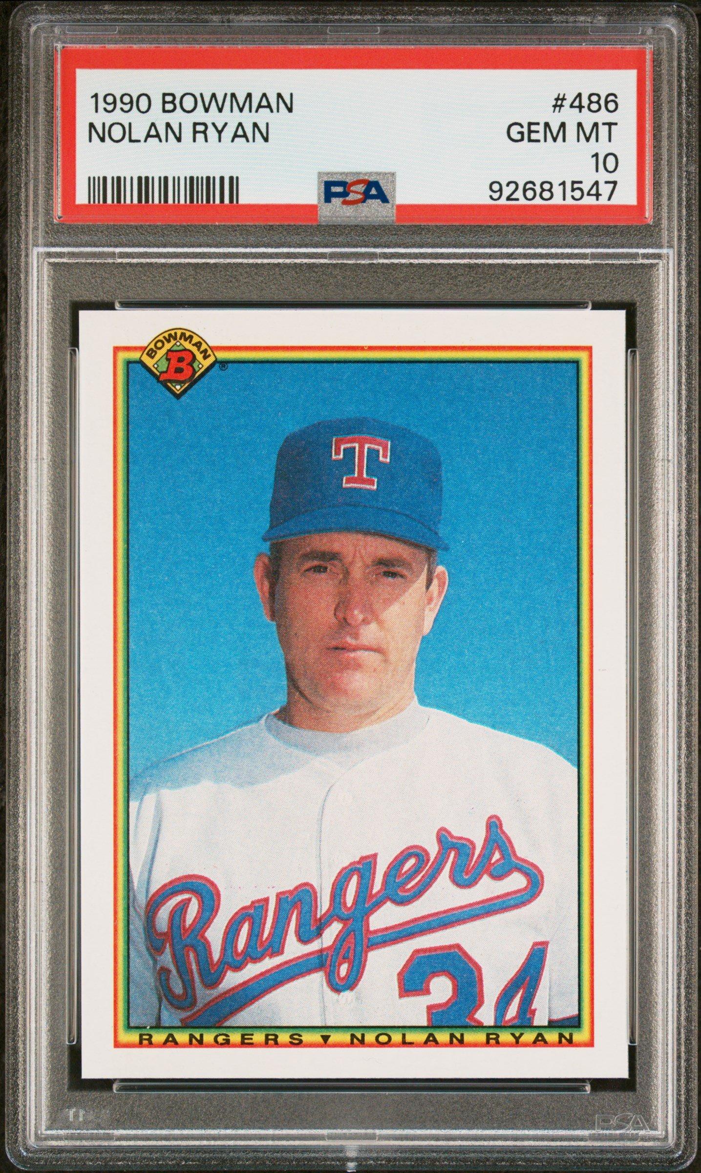 1990 Bowman 486 Nolan Ryan PSA 10