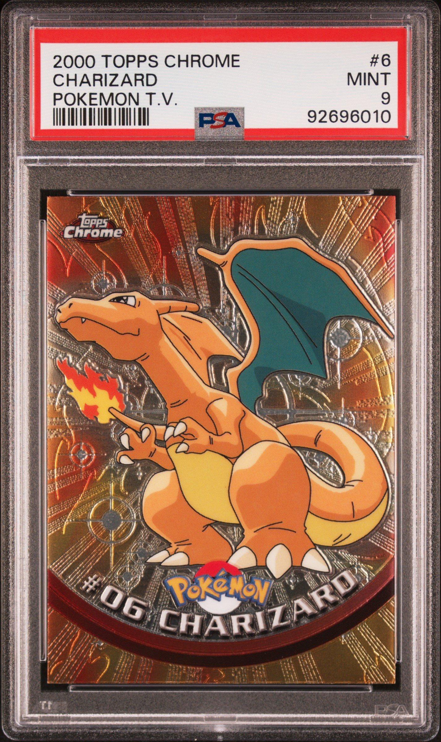 2000 Topps Chrome Pokemon T.v. 6 Charizard PSA 9 | GameStop
