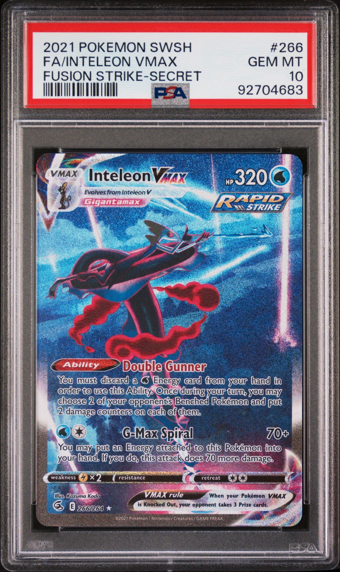 ポケモンカードゲーム Sword & Shield Fusion Strike 2021 Pokemon Sword & Shield Fusion Strike 266 Full Art/inteleon