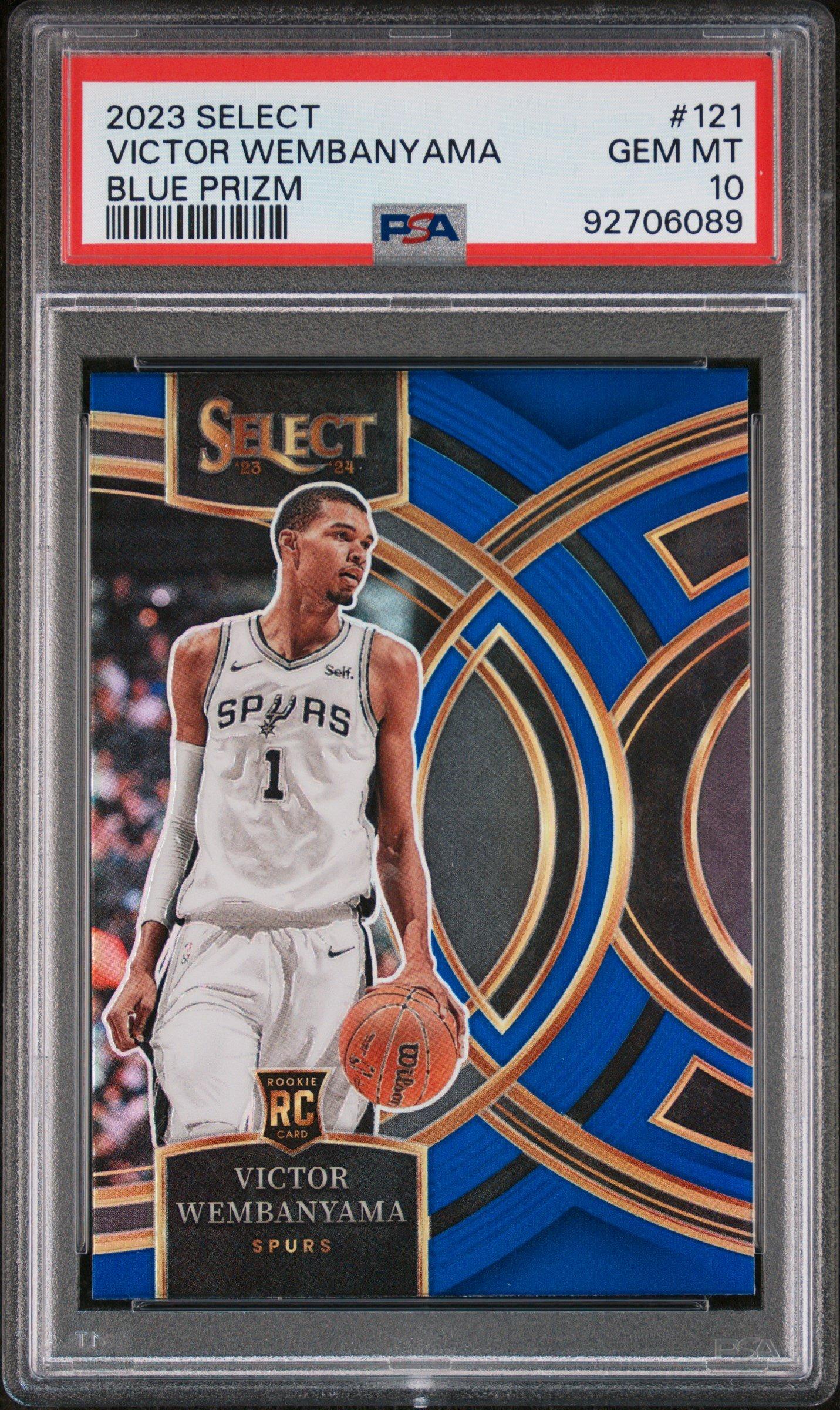 2023 Panini Select Victor Wembanyama Blue Prizm PSA