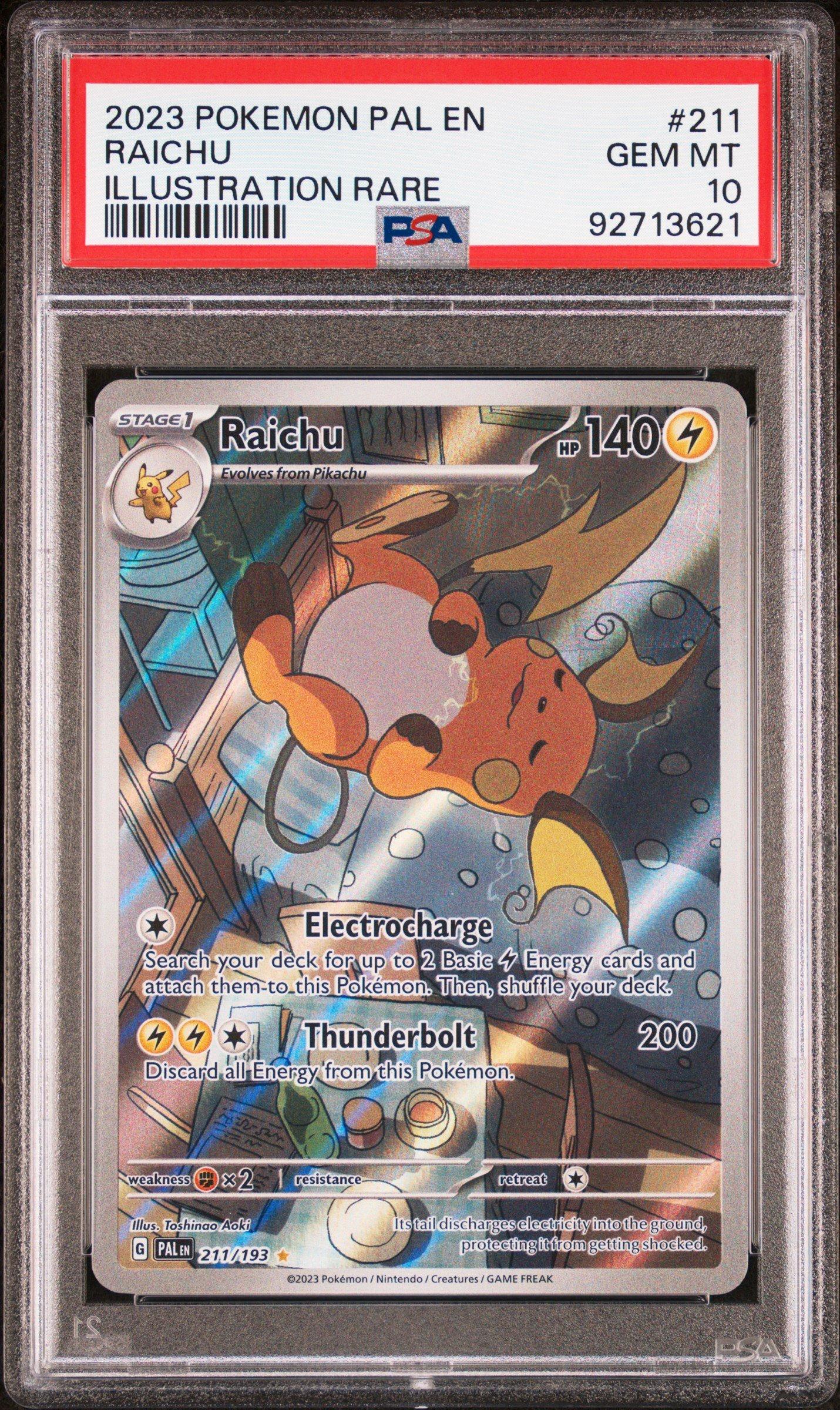 2023 Pokemon Pal En-paldea Evolved 211 Raichu Illustration Rare