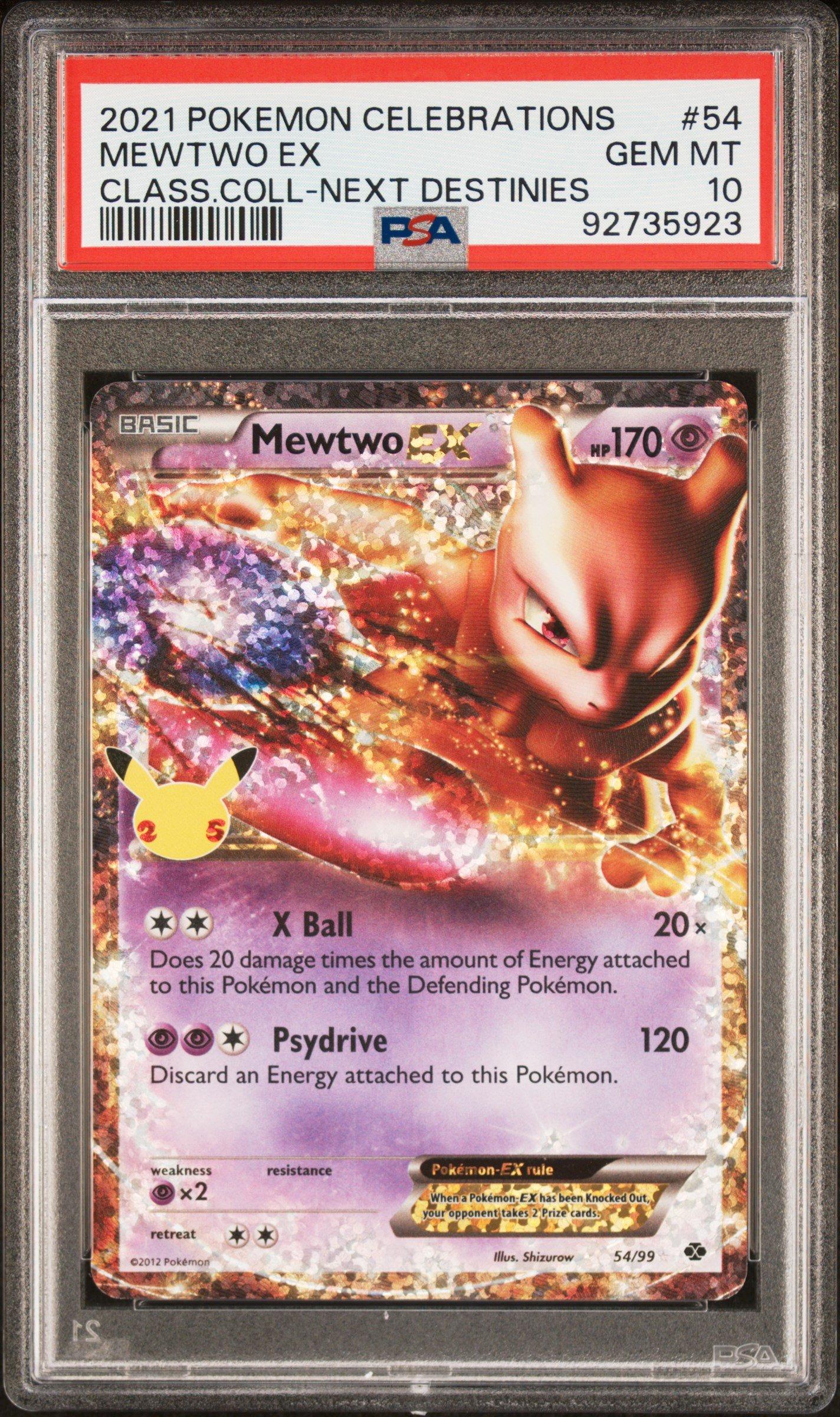 2021 Pokemon Celebrations Classic Collection 54 Mewtwo Ex PSA 10 | GameStop