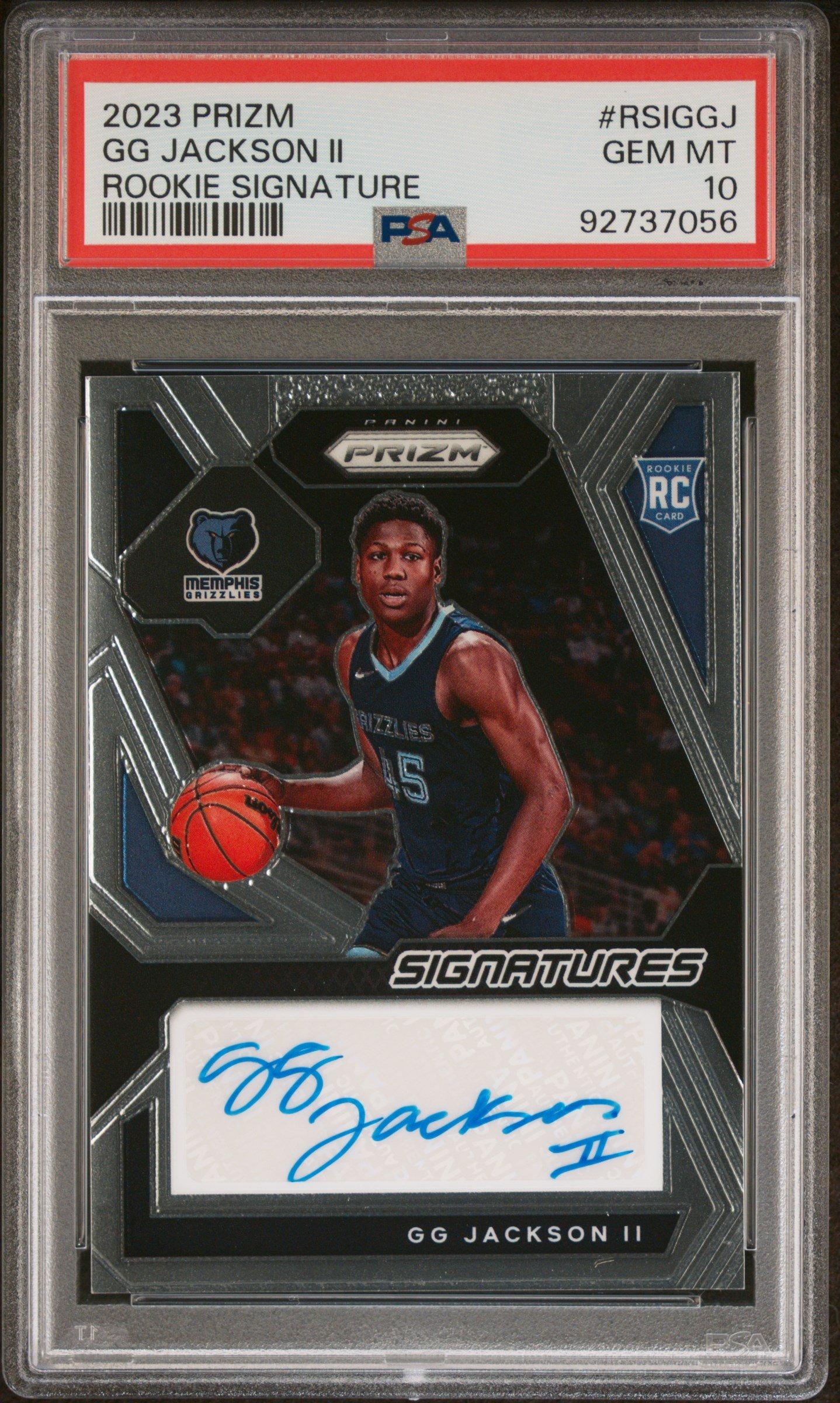 2023 Panini Prizm Rookie Signatures Rsiggj Gg Jackson Ii PSA 10