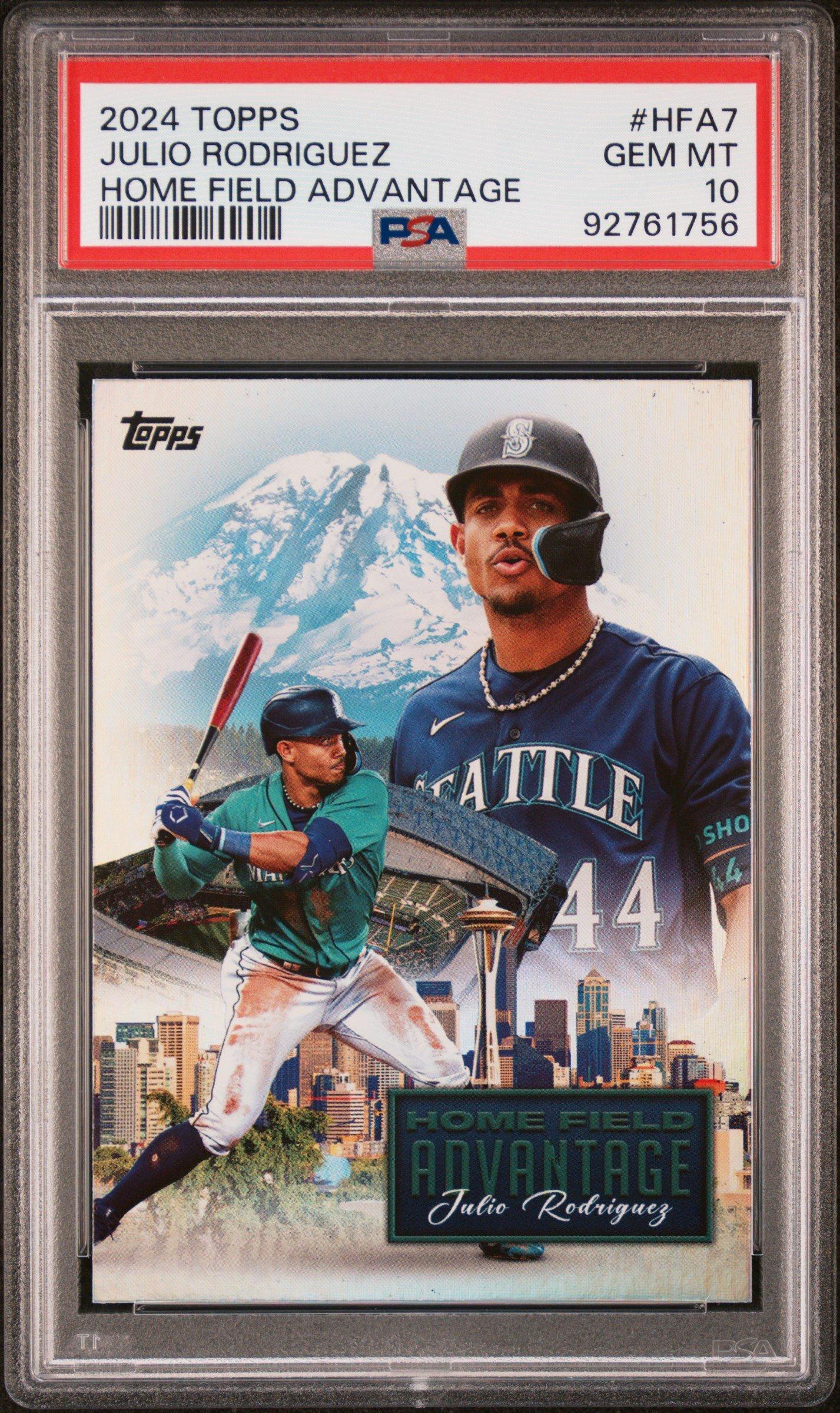 2024 Topps Home Field Advantage Hfa7 Julio Rodriguez PSA 10 Graded