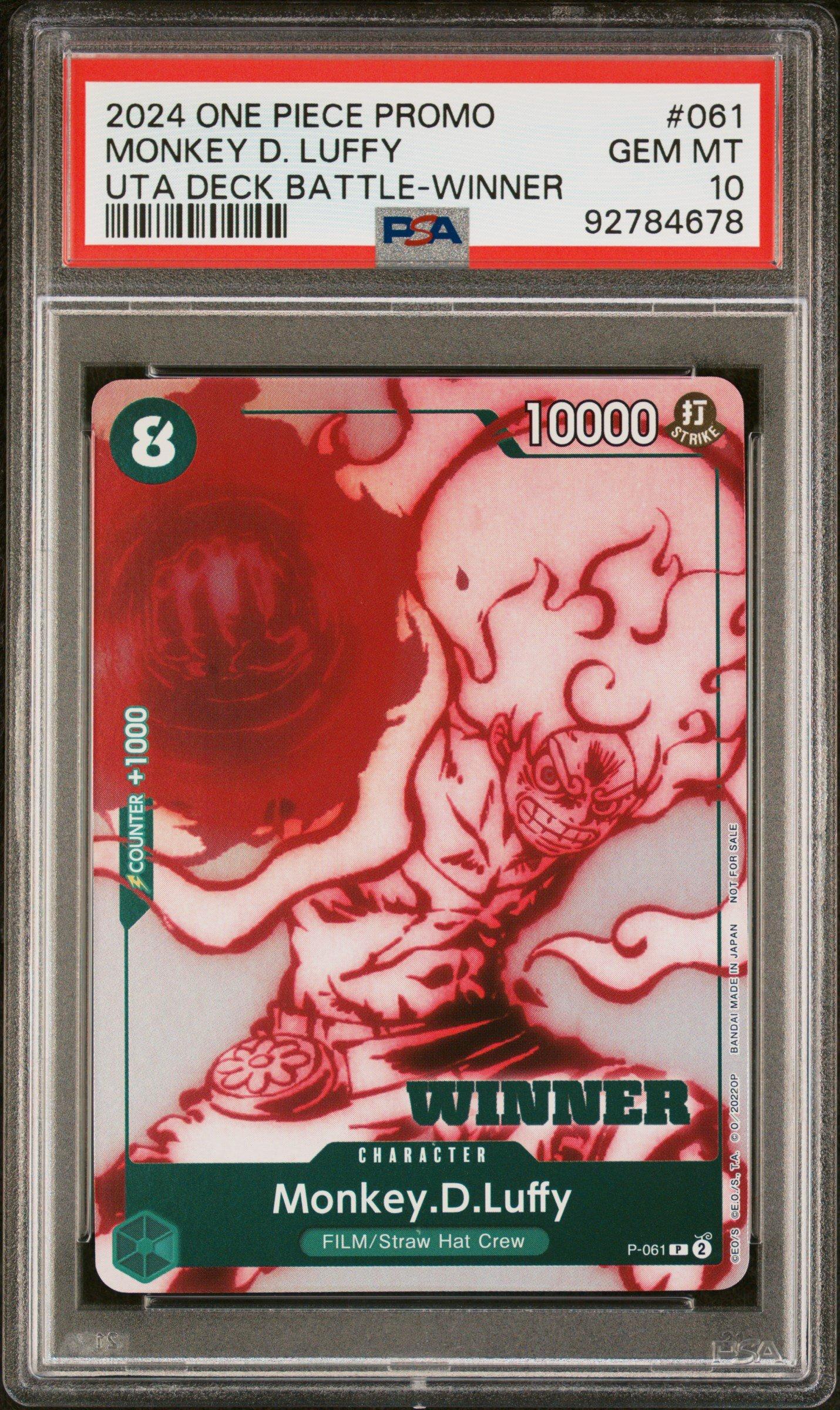 2024 One Piece Promos 061 Monkey D. Luffy Uta Deck Battle-winner
