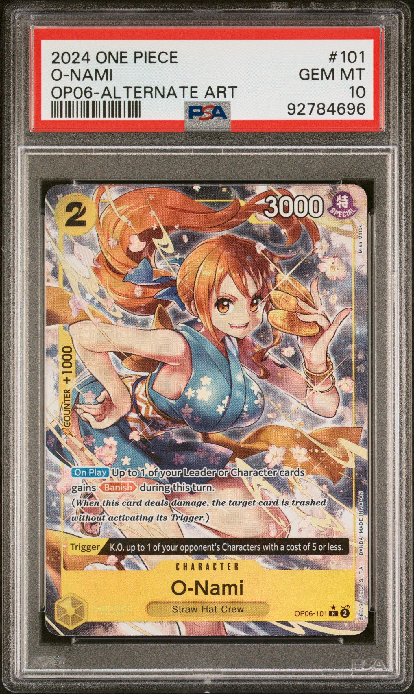 2024 One Piece Op06-wings Of The Captain 101 O-nami Alternate Art