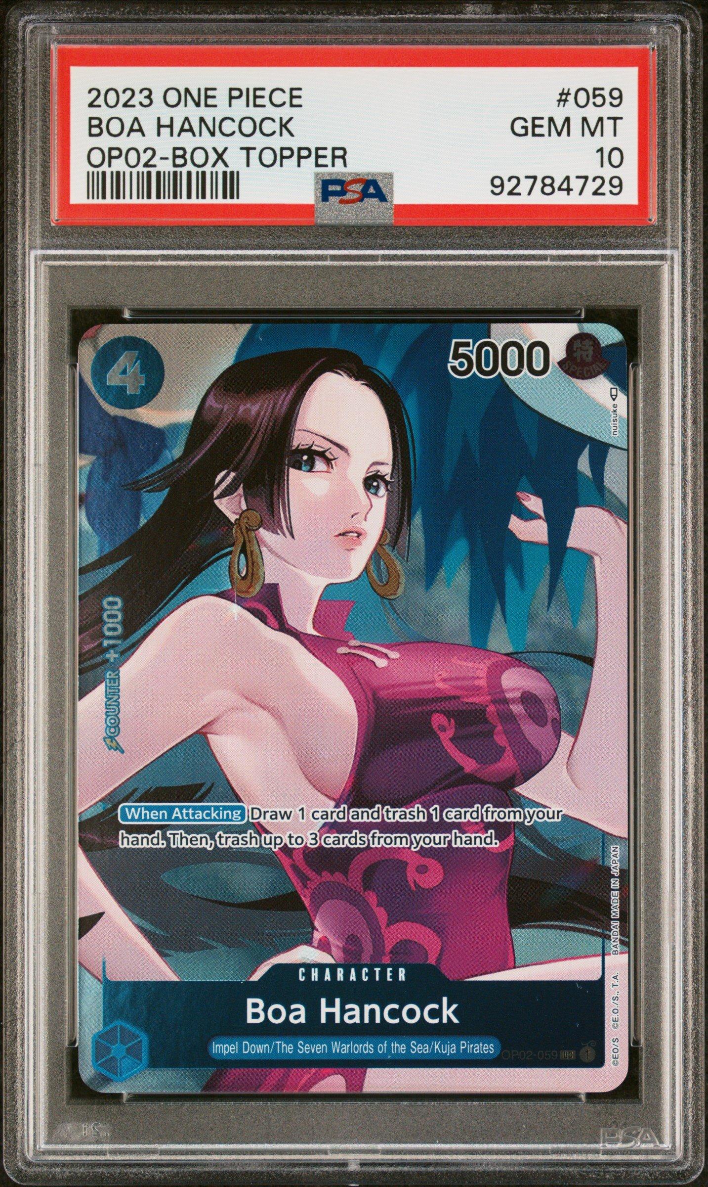 2023 One Piece Paramount War 059 Boa Hancock PSA 10