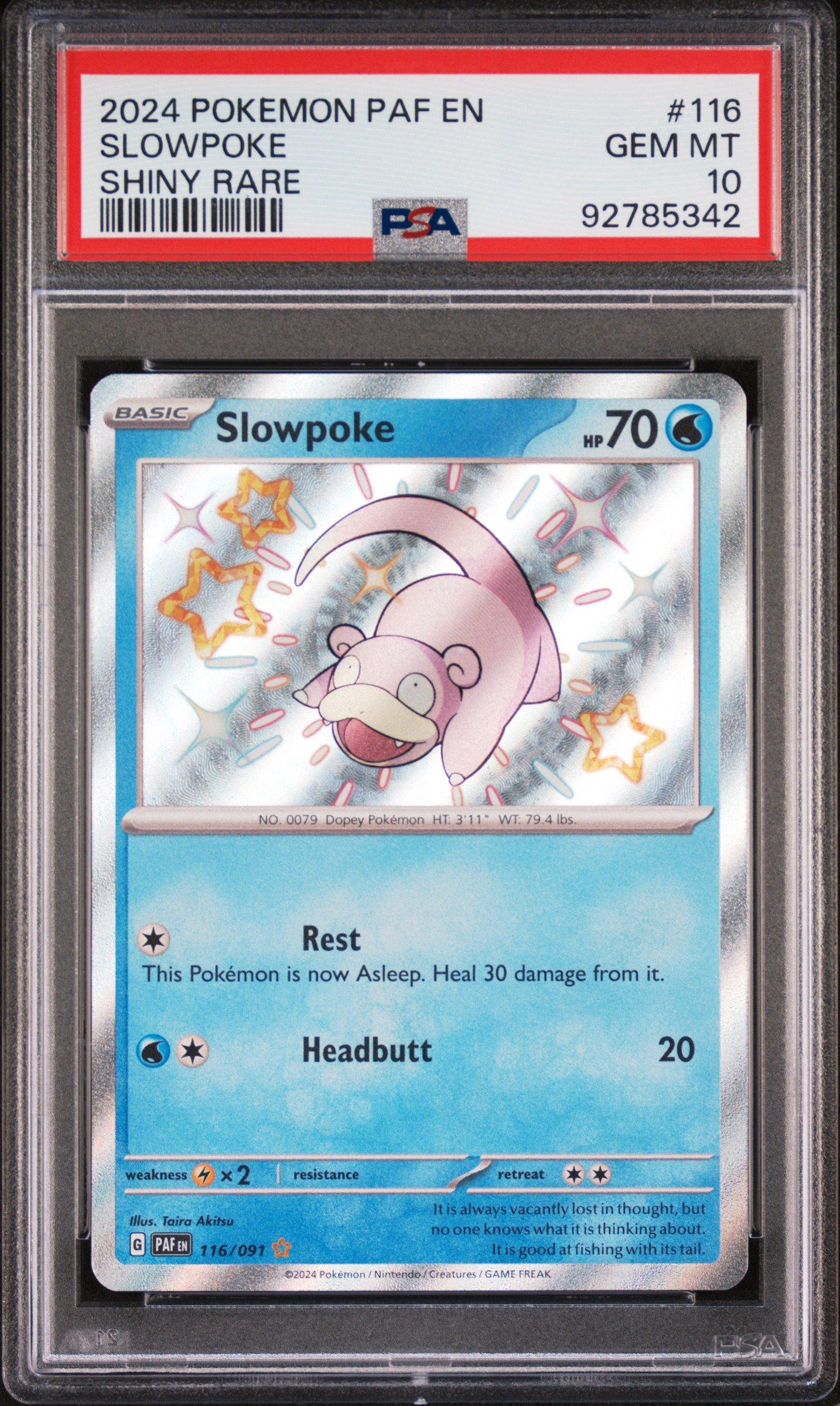 rare slowpoke card Pokemon Diamond & Pearl Great Encounters main image 1