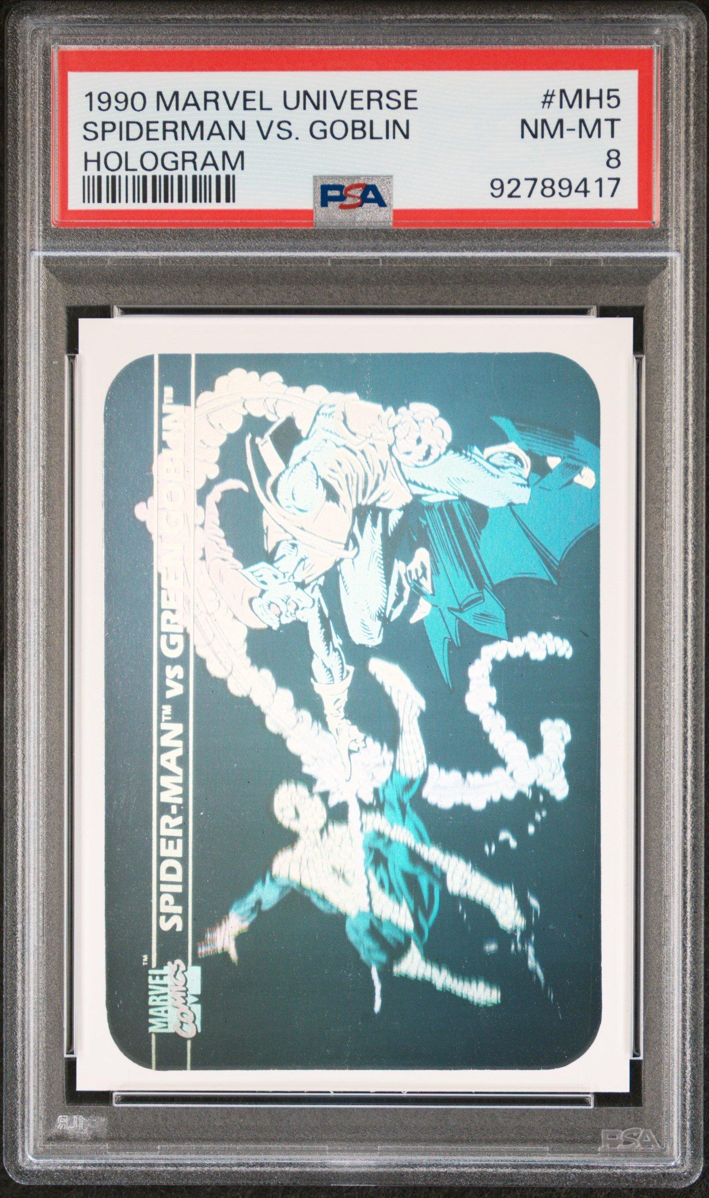 holographic marvel cards 1994 UNIVERSE SERIES 5 HOLOGRAM INSERT 4 SET CARD WOLVERINE SPIDER-MAN Marvel Universe 1994 Trading cards