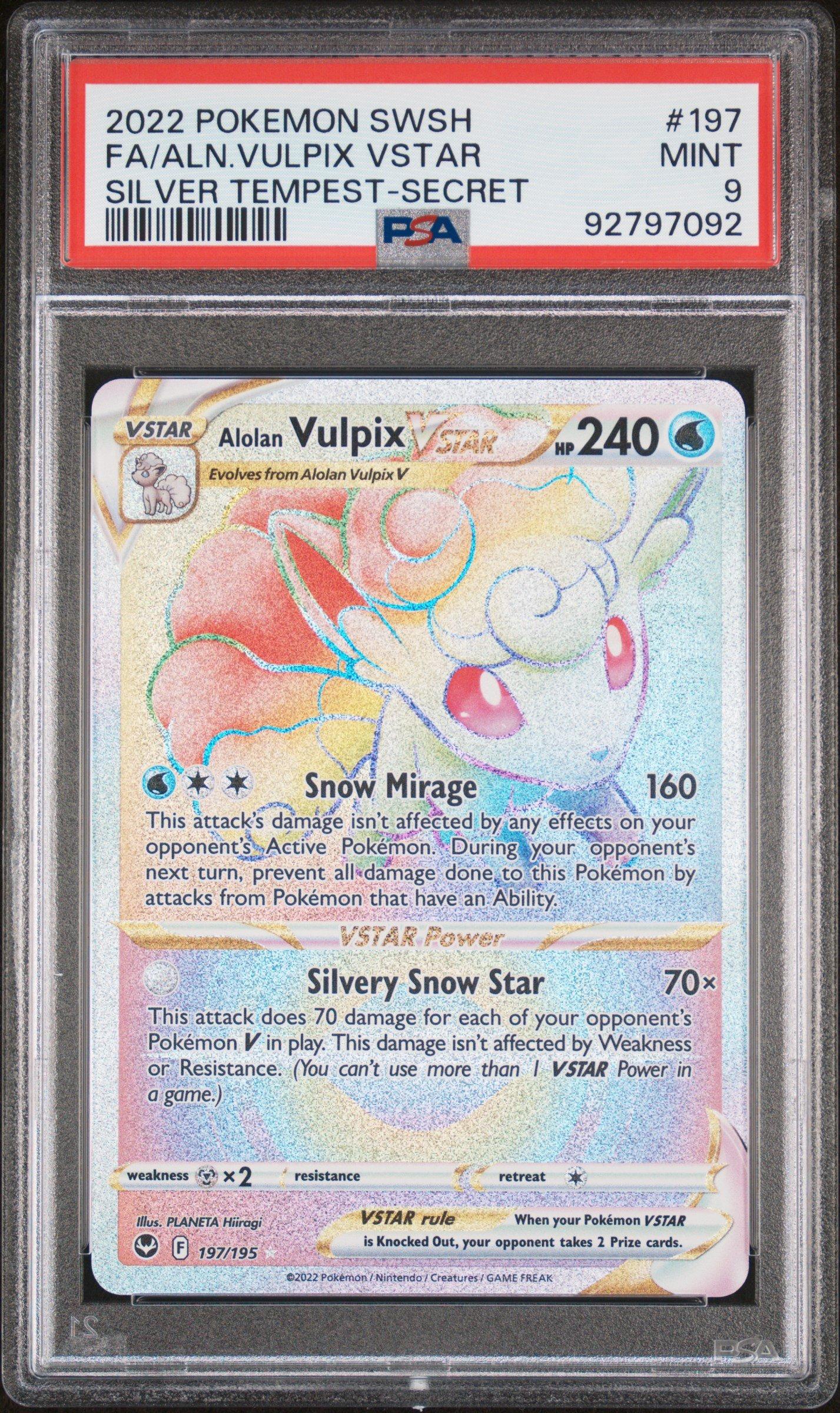 pokemon tcg silver tempest 034 195 alolan vulpix vstar card 034/195 Pokmon (silver Tempest) your opponent takes 2 Prize cards Alolan Vulpix VSTAR #34 Prices