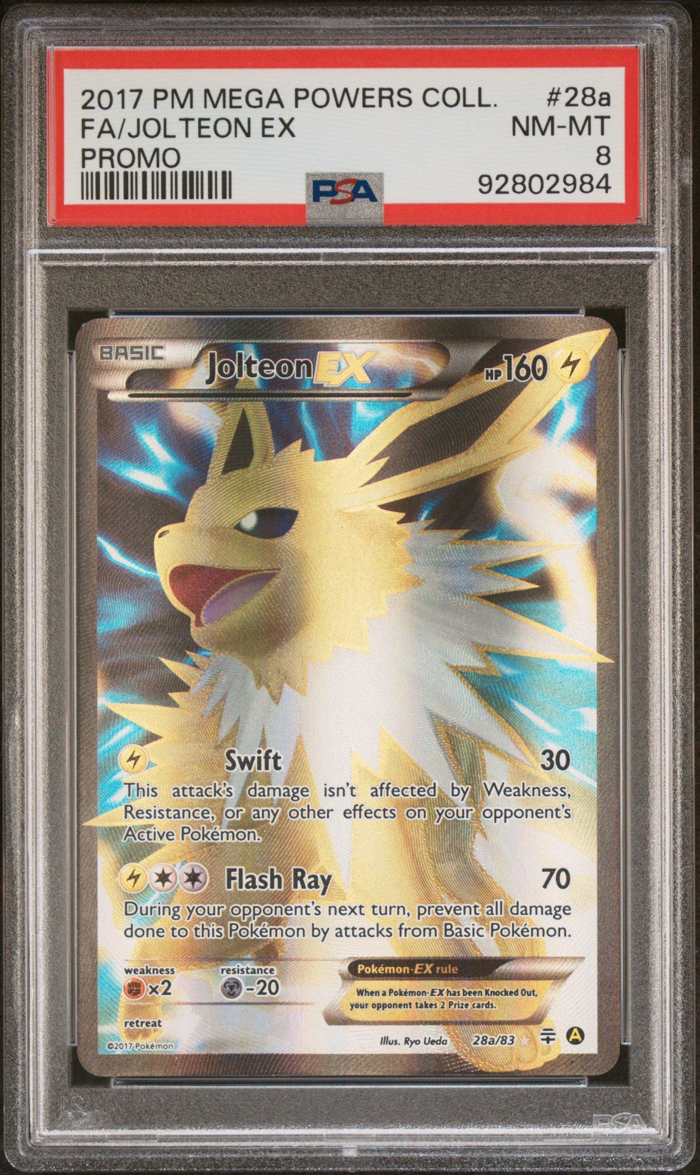 2017 Pokemon Mega Powers Collection Promo 28a Full Art/jolteon Ex PSA 8  Graded Card | GameStop