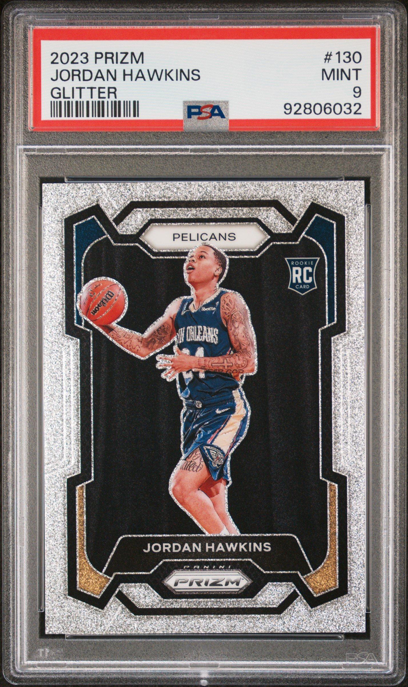 GameStop 2023 Panini Prizm 130 Jordan Hawkins Glitter PSA 9