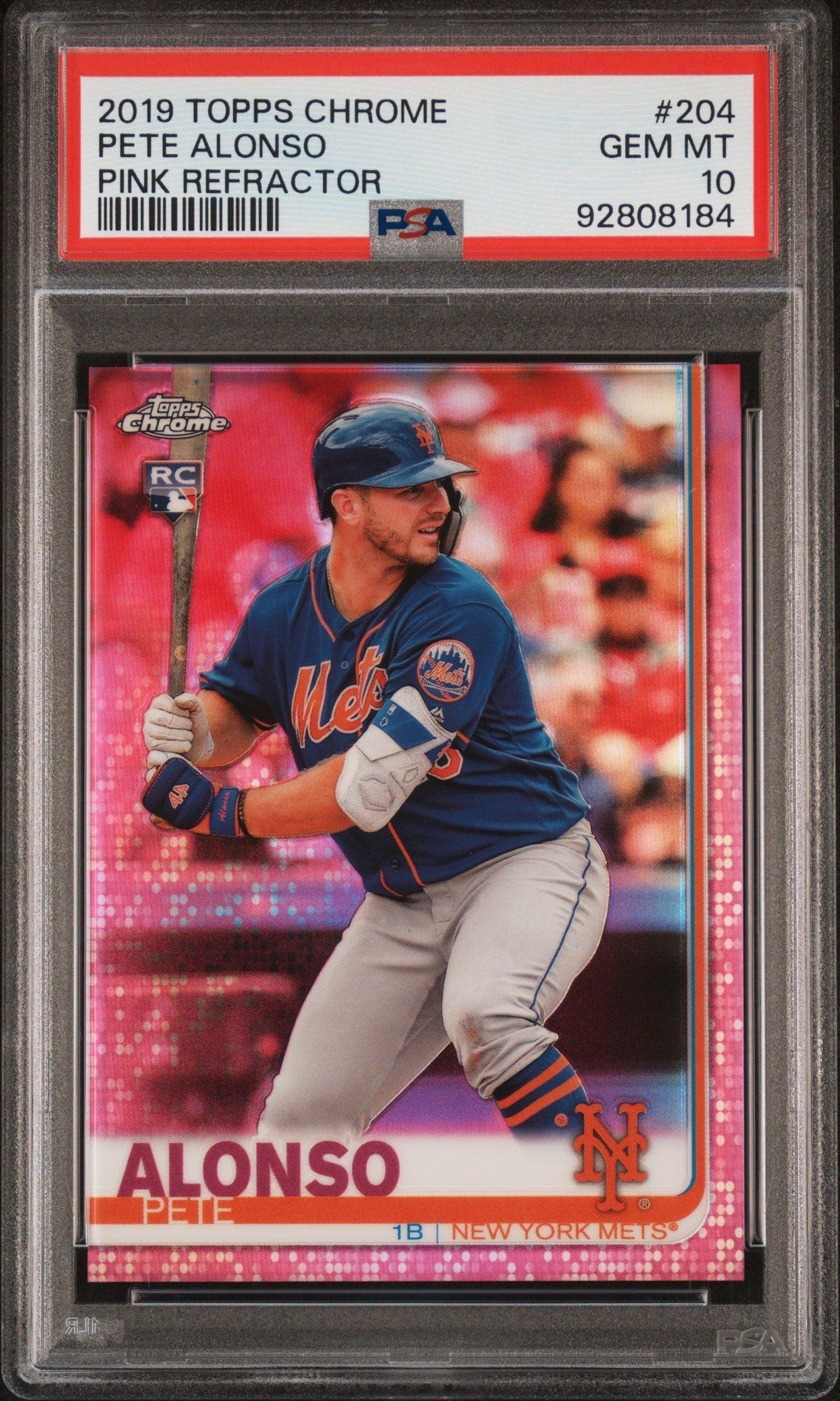 Pete high quality Alonso Chrome Pink Ref RC PSA 10