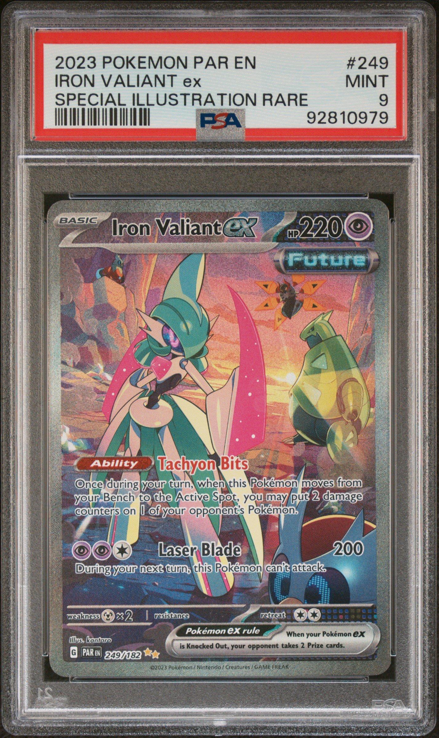 2023 Pokemon Par En-paradox Rift 249 Iron Valiant Ex Special