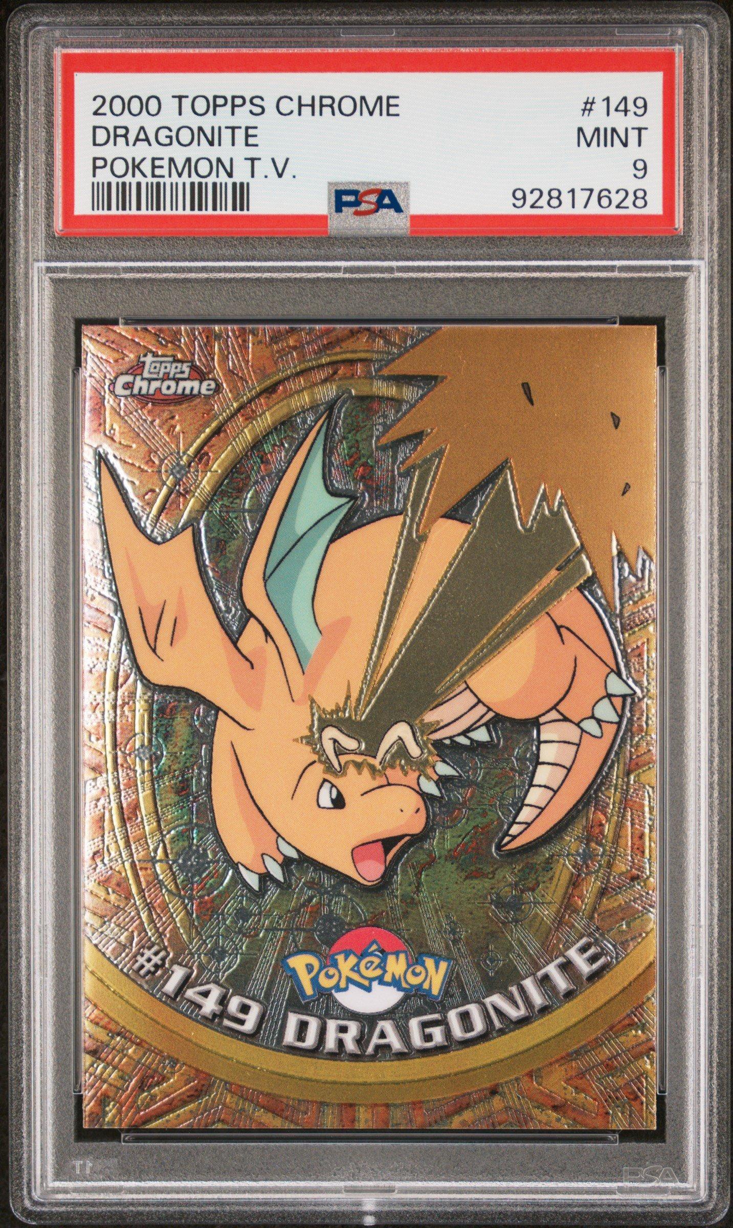 2000 Topps Chrome #149 カイリュー　Dragonite 2000 Topps Chrome Pokemon T.v. 149 Dragonite PSA 9 | GameStop