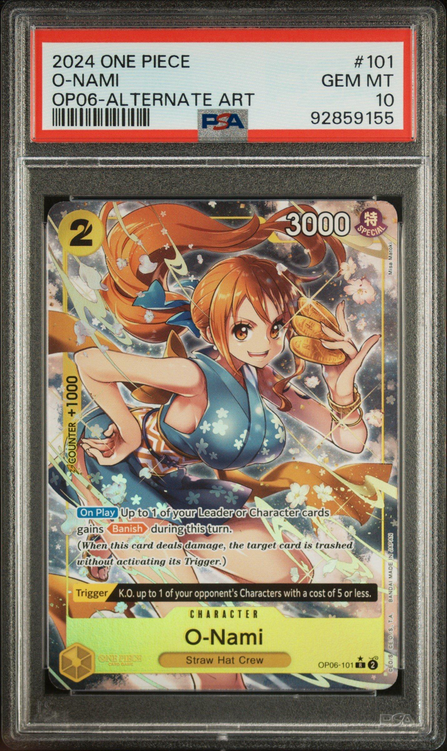 2024 One Piece Op06-wings Of The Captain 101 O-nami Alternate Art
