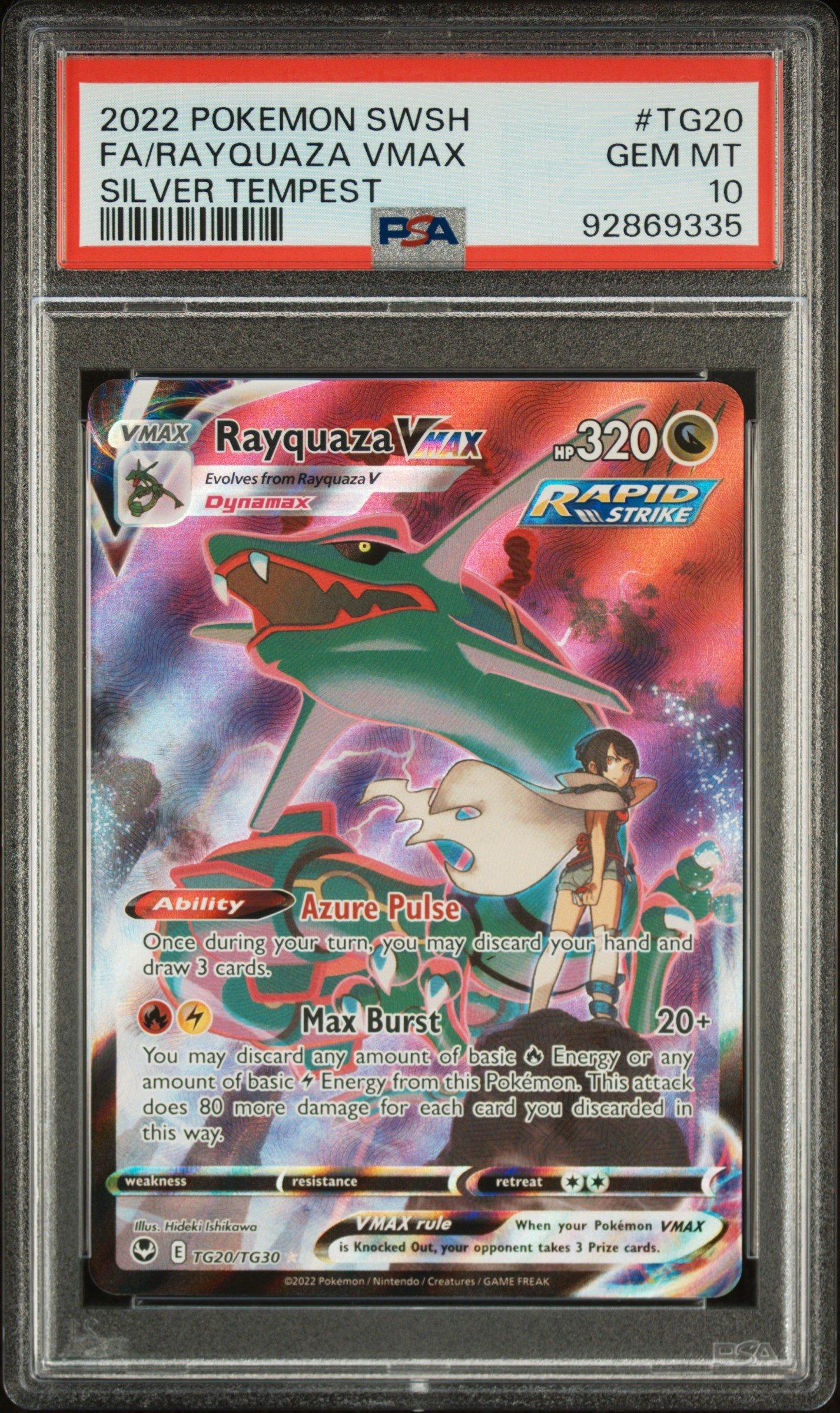 2022 Pokemon Sword & Shield Silver Tempest Tg20 Full Art/rayquaza
