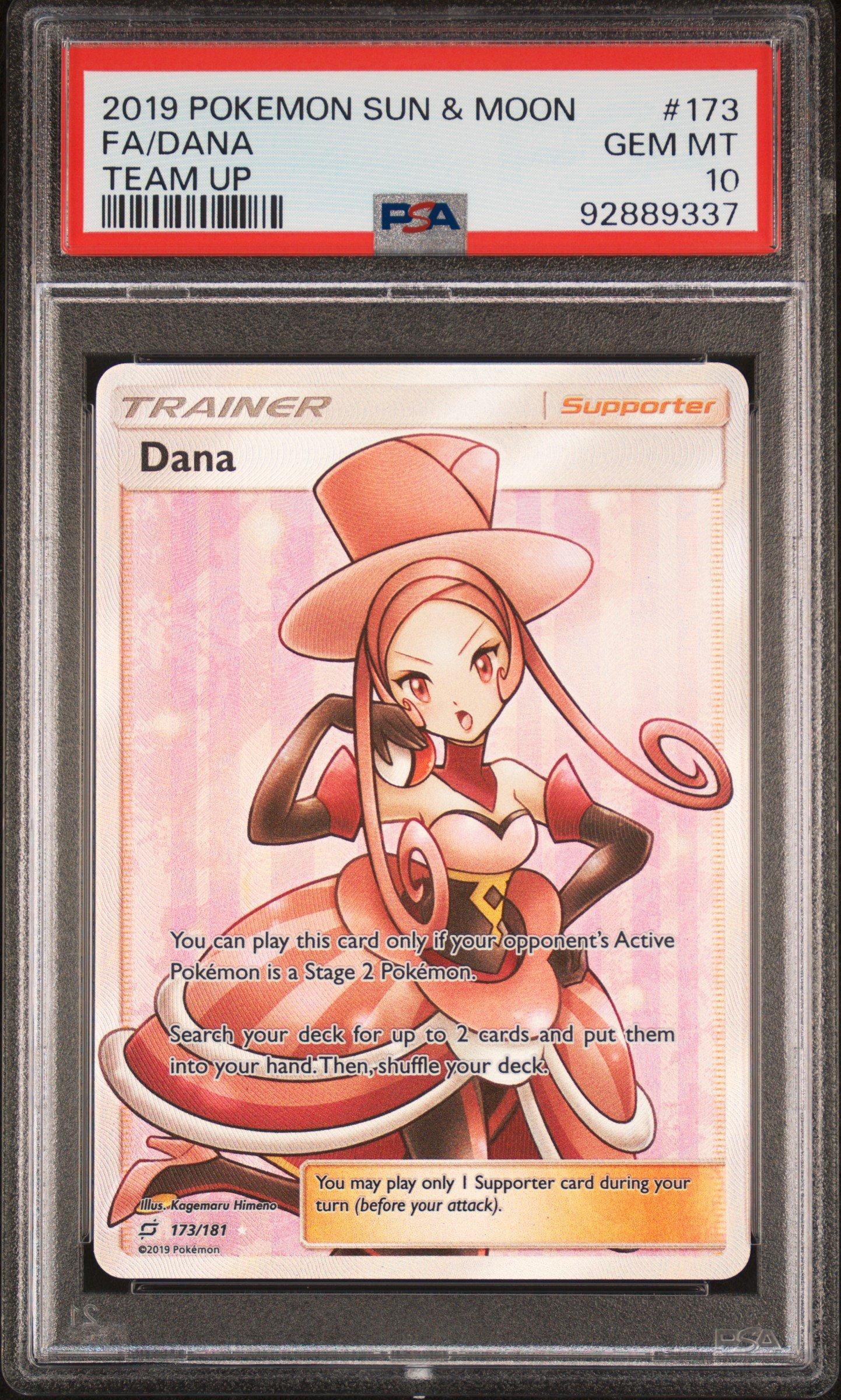 2019 Pokemon Sun & Moon Team Up 173 Full Art/dana PSA 10 | GameStop