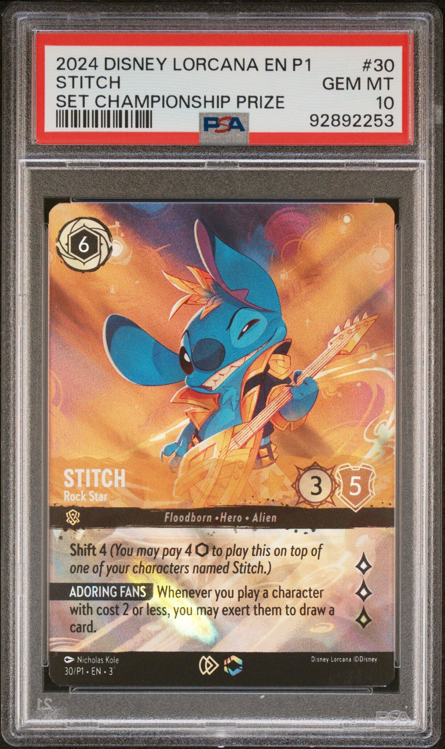 2024 Disney Lorcana En P1-promo 30 Stitch - Rock Star Into The