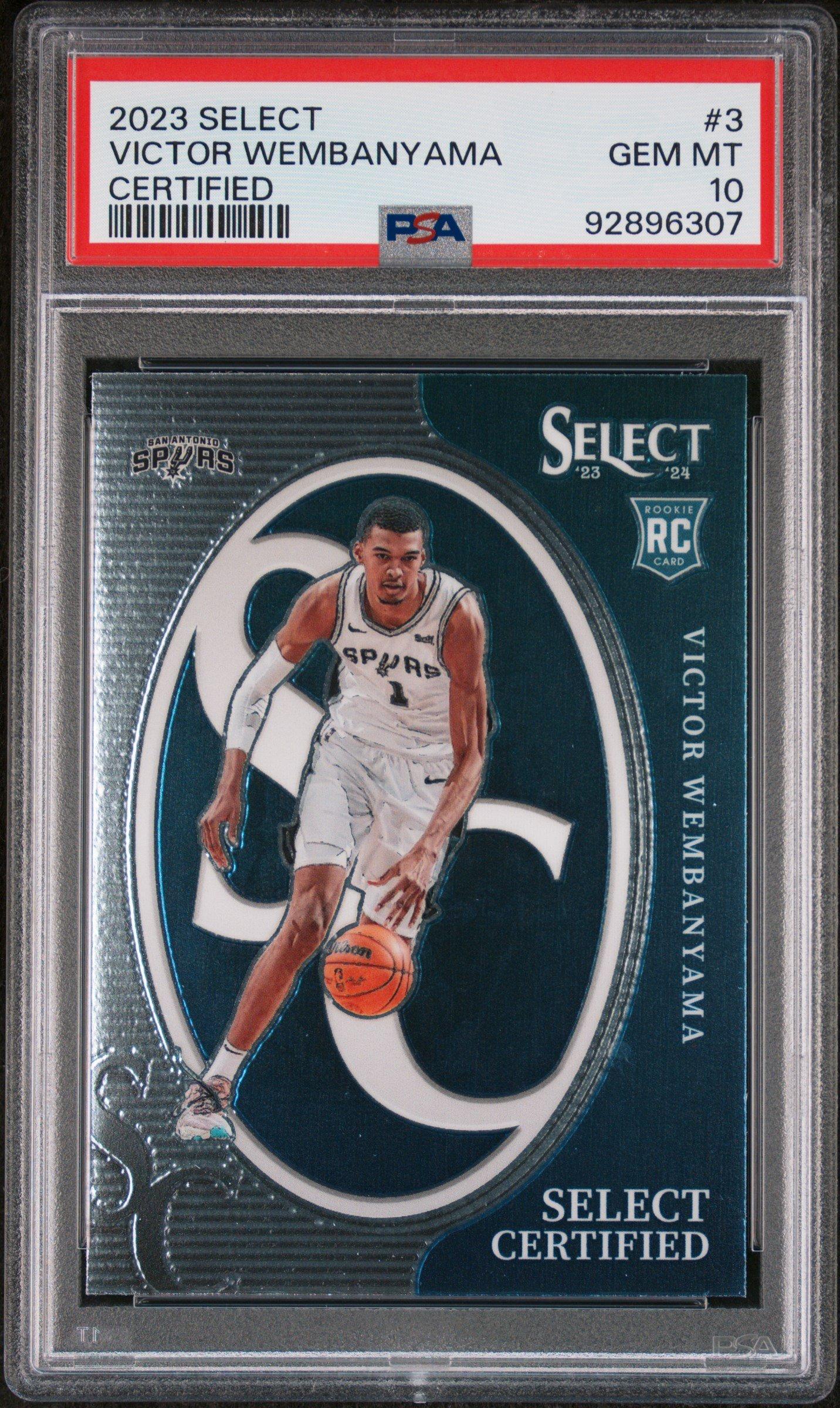 2023 Panini Select Select Certified 3 Victor Wembanyama PSA 10