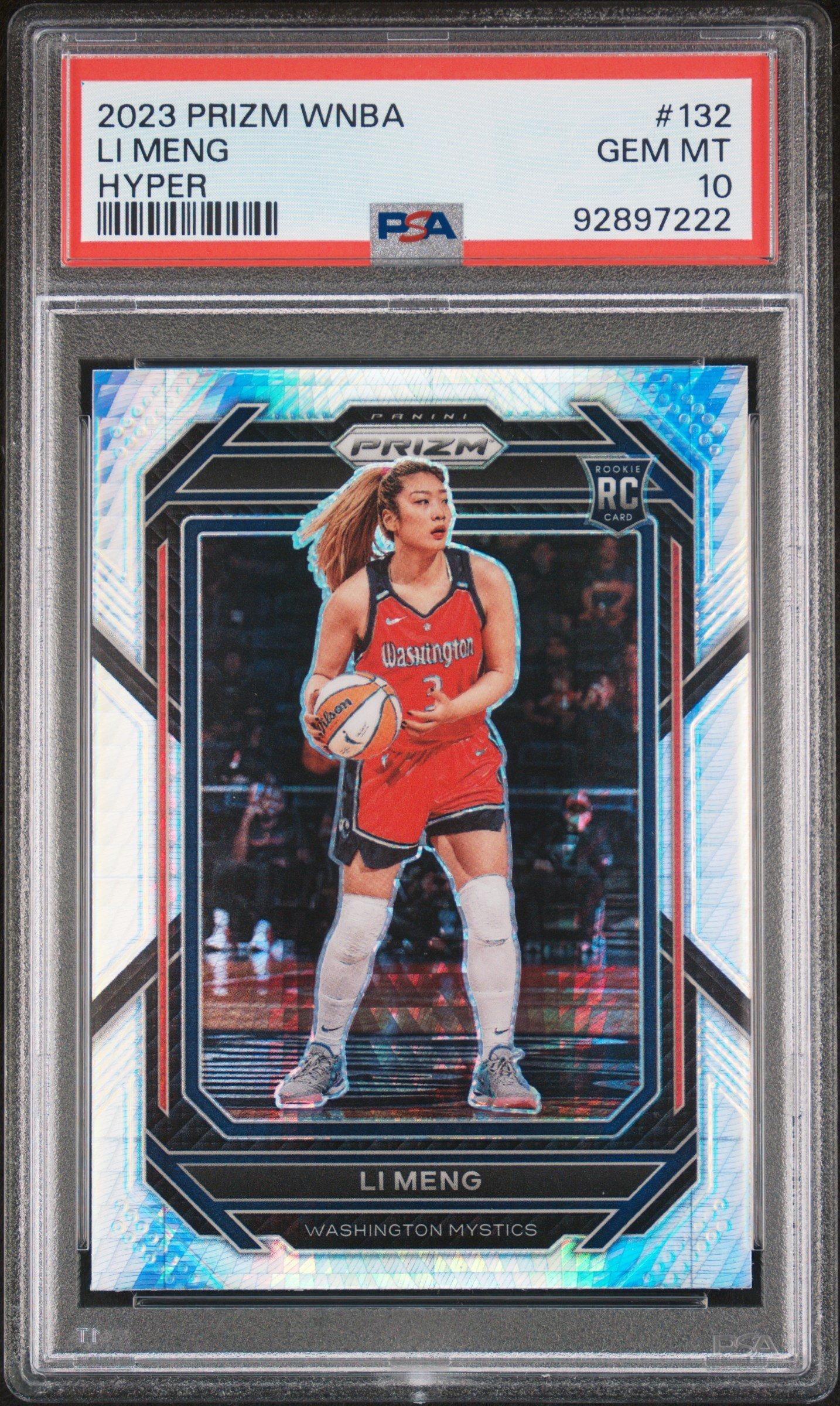 2023 Panini Prizm Wnba 132 Li Meng Hyper PSA 10
